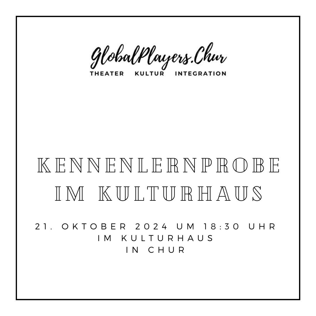 Wir starten schon bald mit dem n&auml;chsten Projekt. Regie f&uuml;hrt @gianinafleppbundi 🎉 Komm doch auch vorbei und lerne uns und das St&uuml;ck kennen. Wir freuen uns auf dich ❤️
.
.
.
#theater #chur #schauspieler #klib&uuml;hni #interkultur #int