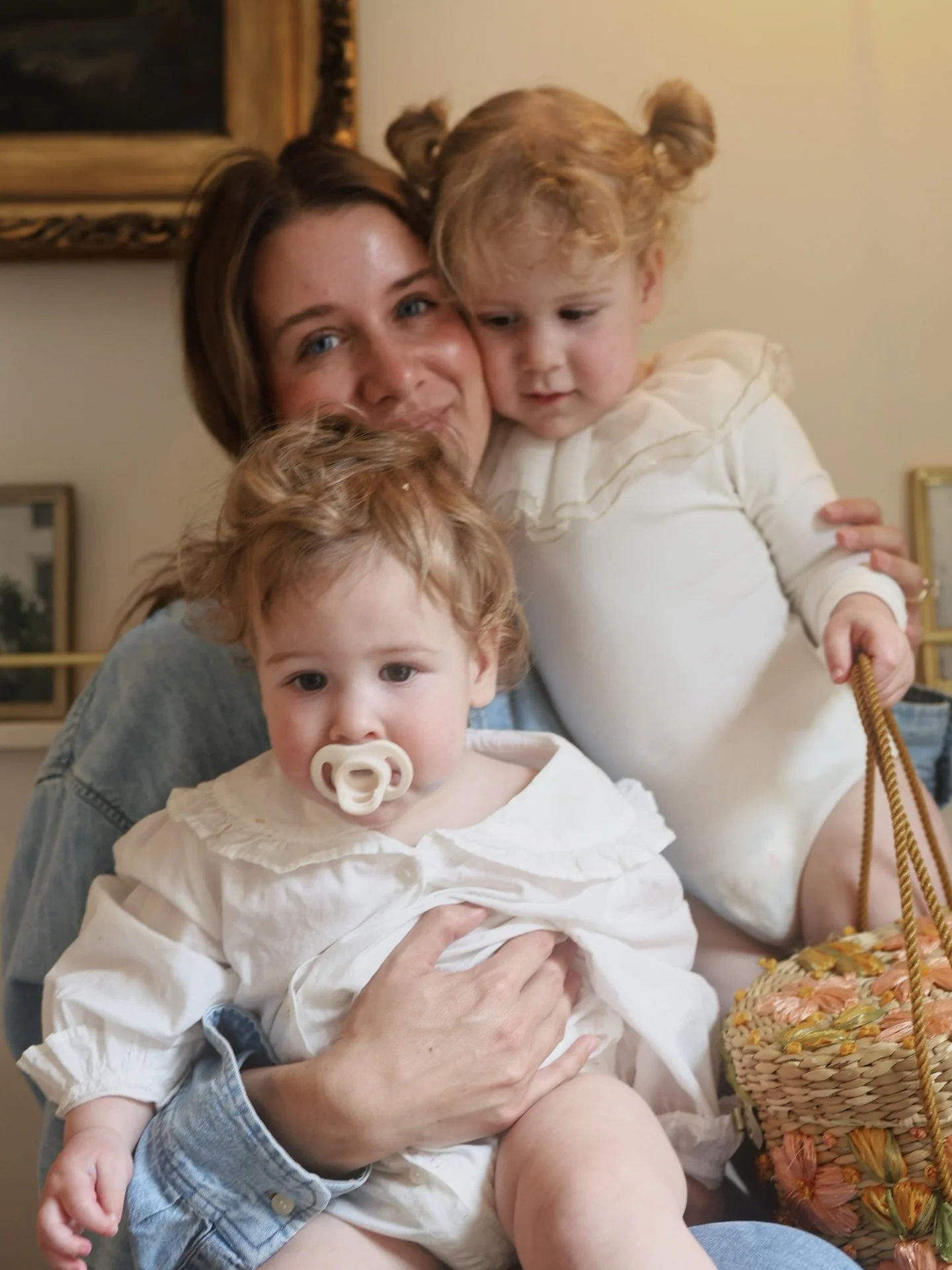 A morning made for white ruffle onesies, a rainbow of paint, markers, and m&amp;ms, and a beautiful mother bear holding her girlies close in their warm home. @lauraraerose, thank you for helping me to kick off a dream project of mine. 

*

All of my 