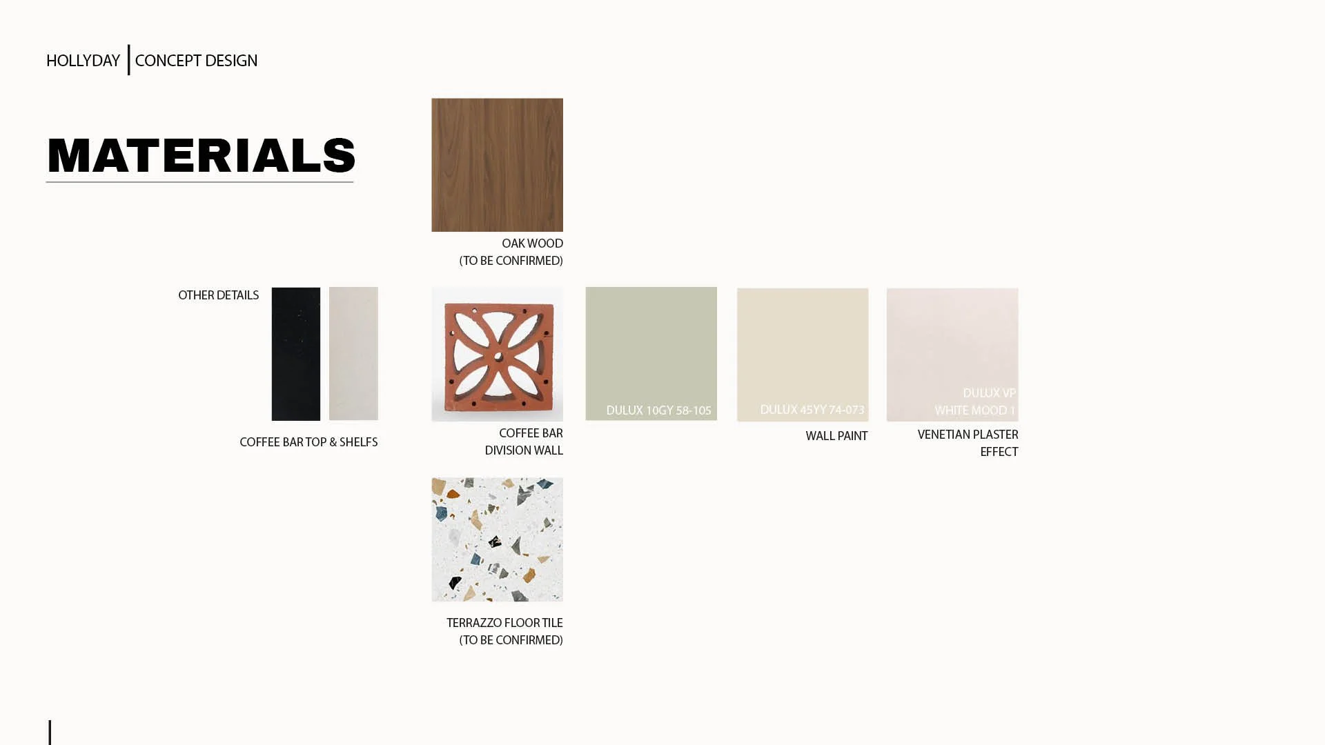 MATERIAL PALETTE