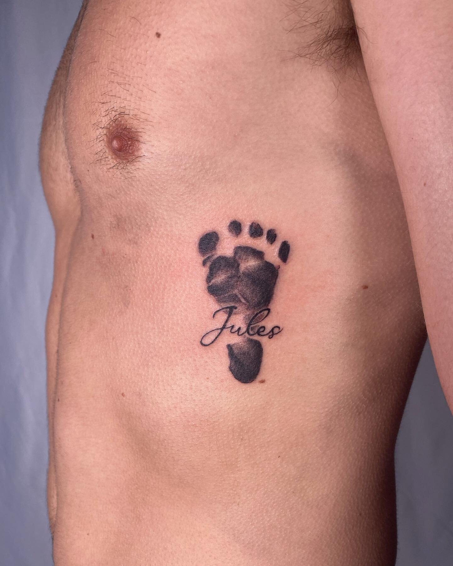 baby foot print for a father 👶🦶