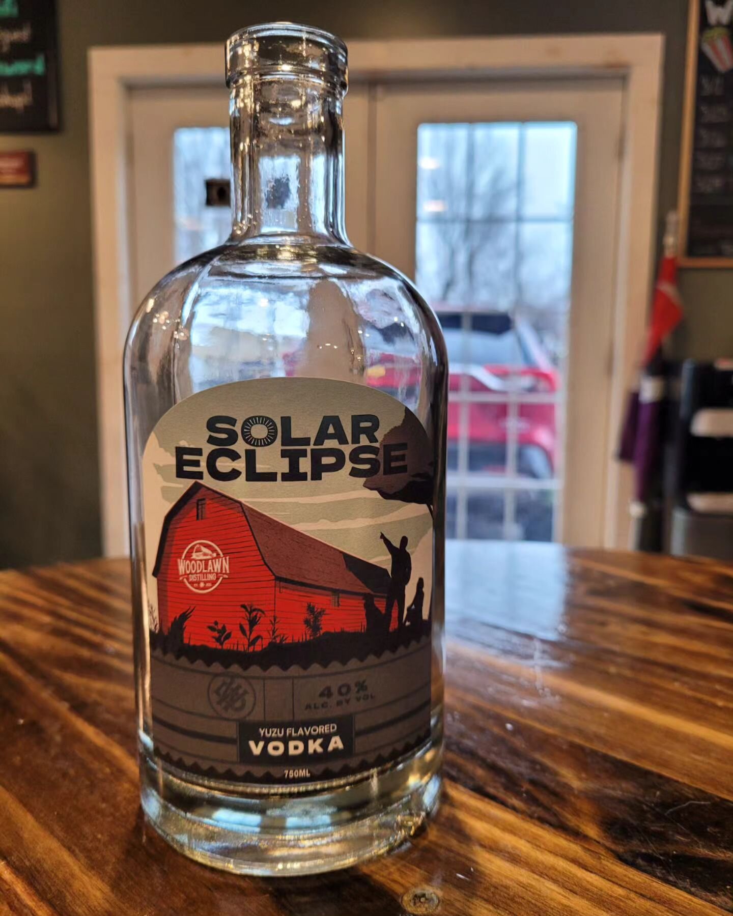 Labels are in from @niagaralabel ( and looking GREAT) and our limited-release Yuzu Vodka is getting bottled for the Solar celebration kicking off this weekend in honor of the Solar Eclipse on Monday, April 8th!