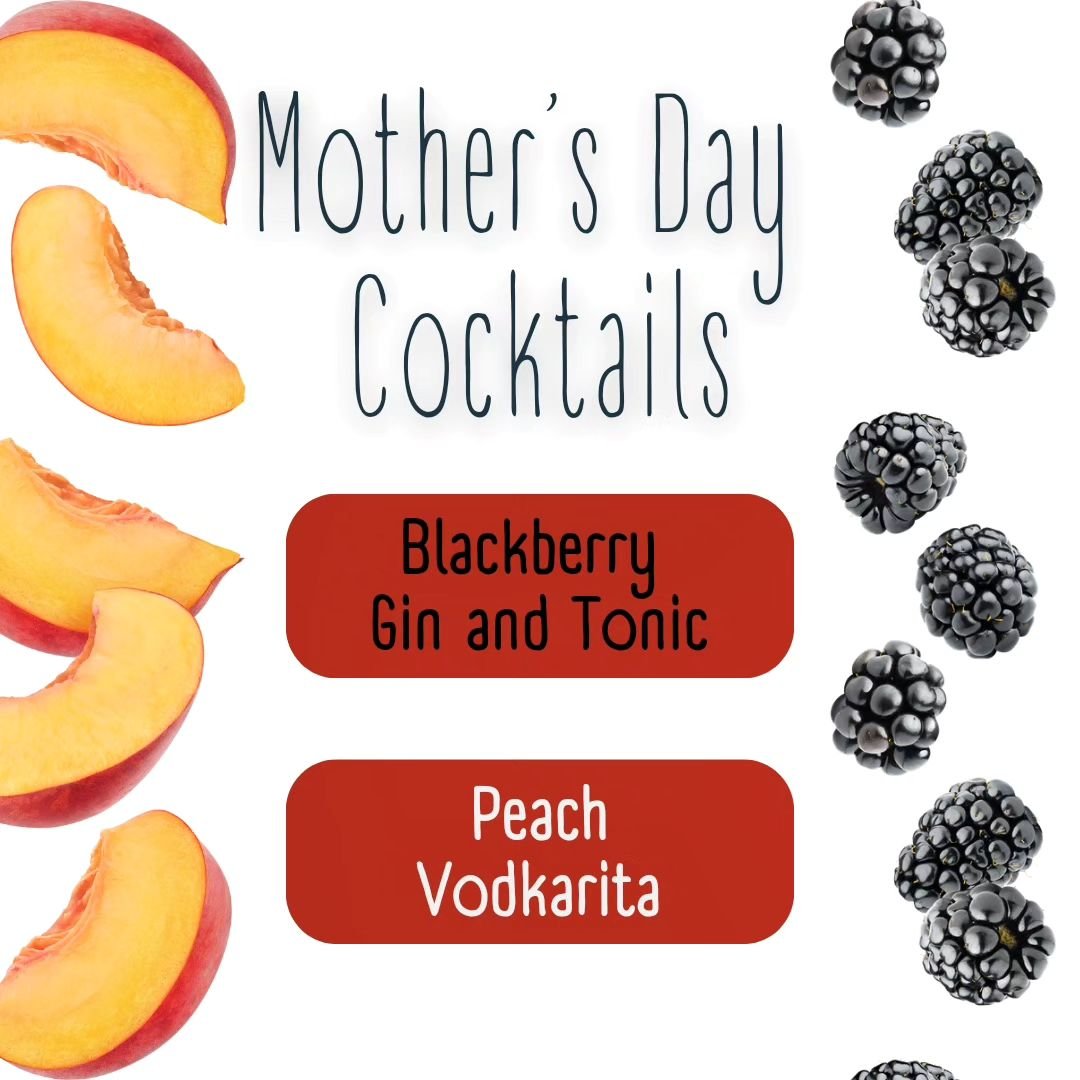 Available all weekend! Come enjoy these delicious limited time cocktails and celebrate Moms of all kinds!