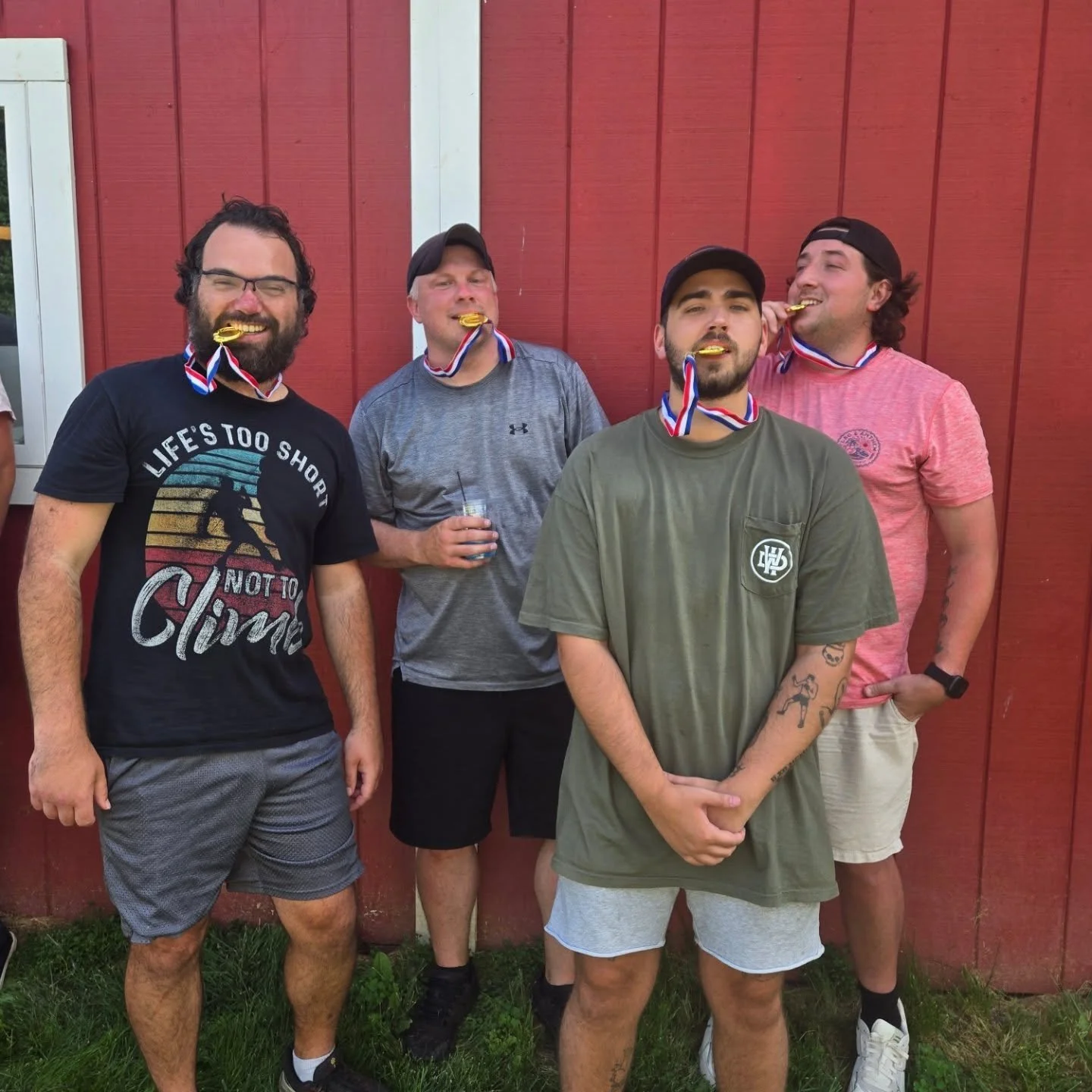 🔥☀️ The sun was scorching, but the competition was HOTTER at Woodlawn Distilling&rsquo;s very first Booze Olympics! Huge cheers to all the brave souls who showed up, sweated it out, and made it a day to remember 🍻💪 

No one actually caught fire (w
