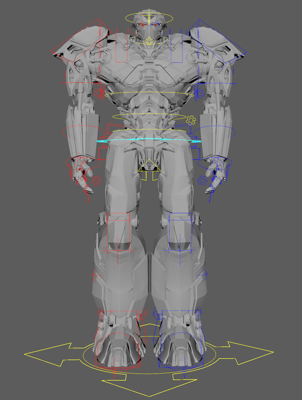 Titan full character rig with controls
