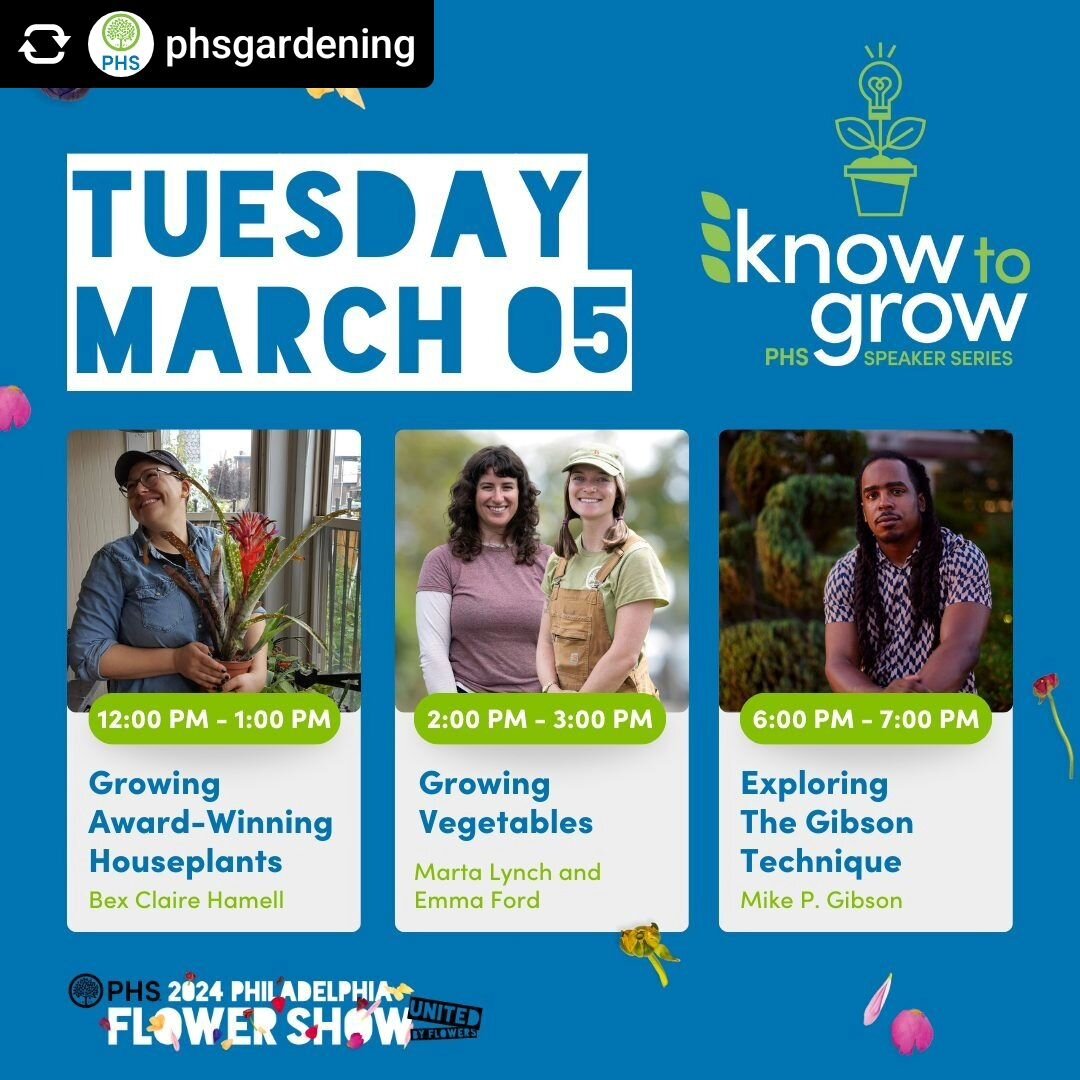 Topiary demonstration happening tomorrow at 6pm at the #PhiladephiaFlowerShow! Can't wait to see your faces when you see what I have planned! 

Topiary Extravaganza: Exploring The Gibson Technique. March 5th at 6pm on the Know to Grow stage! See you 