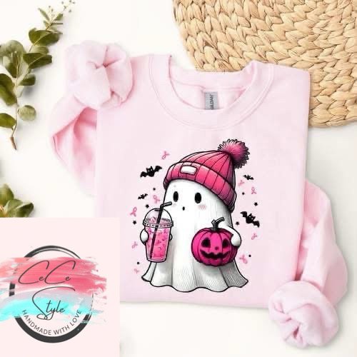 Breast Cancer Pink Ghost