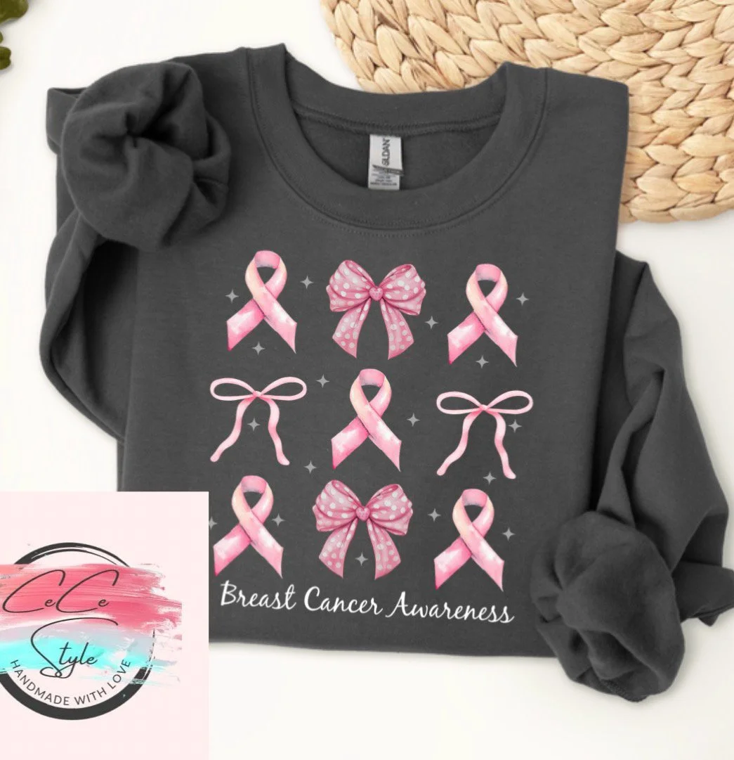 Bow and Ribbon Breast Cancer Awareness