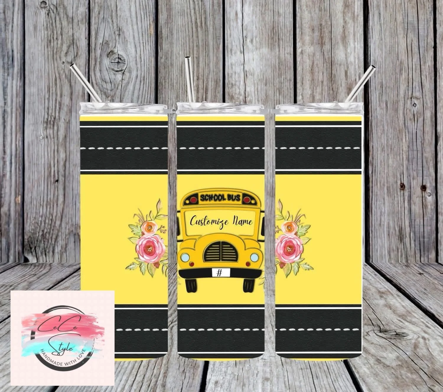 Yellow Bus Tumbler