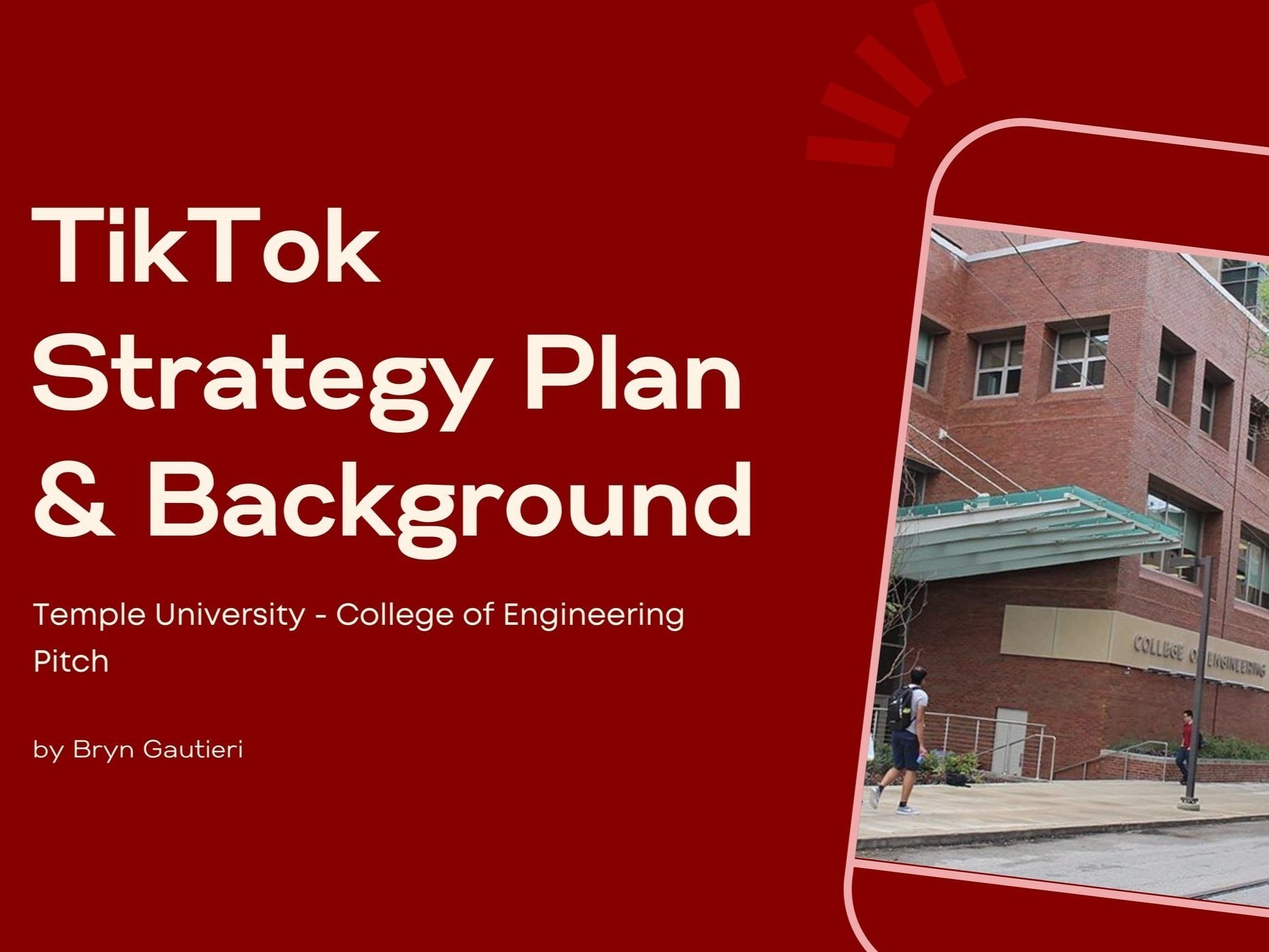 Temple University - College of Engineering TikTok Launch