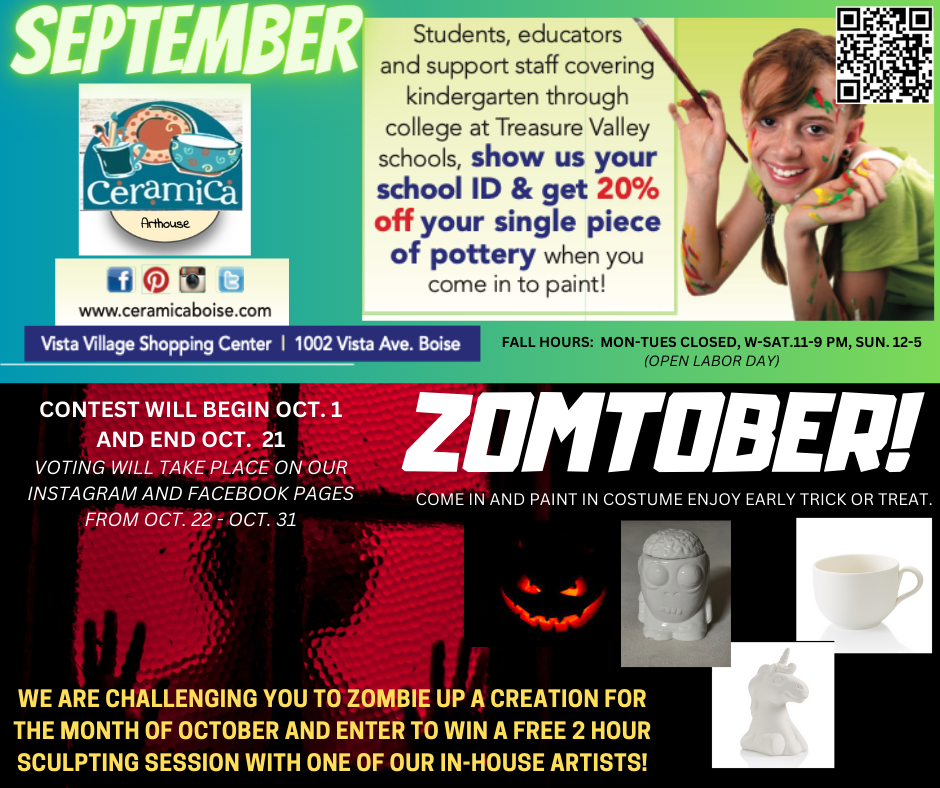 Paint Your Own Pottery in Boise, ID — Ceramica Arthouse