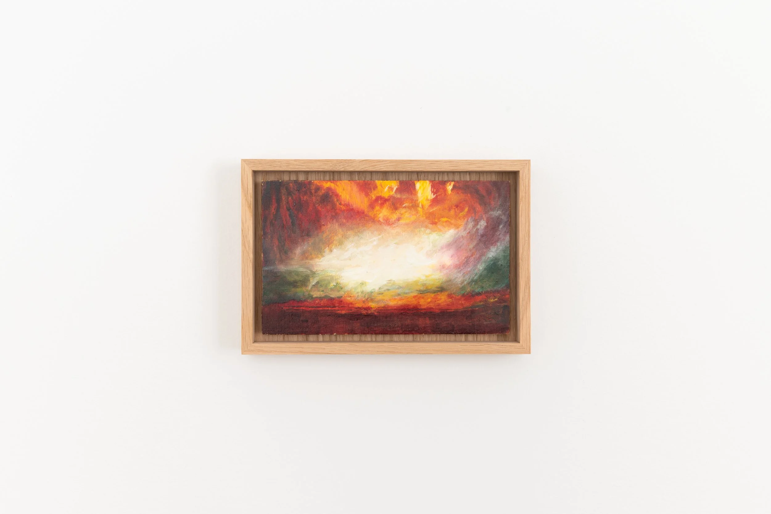 "Vom Himmel Brennt'd Sunne" - 20 x 12,5 cm - Painting