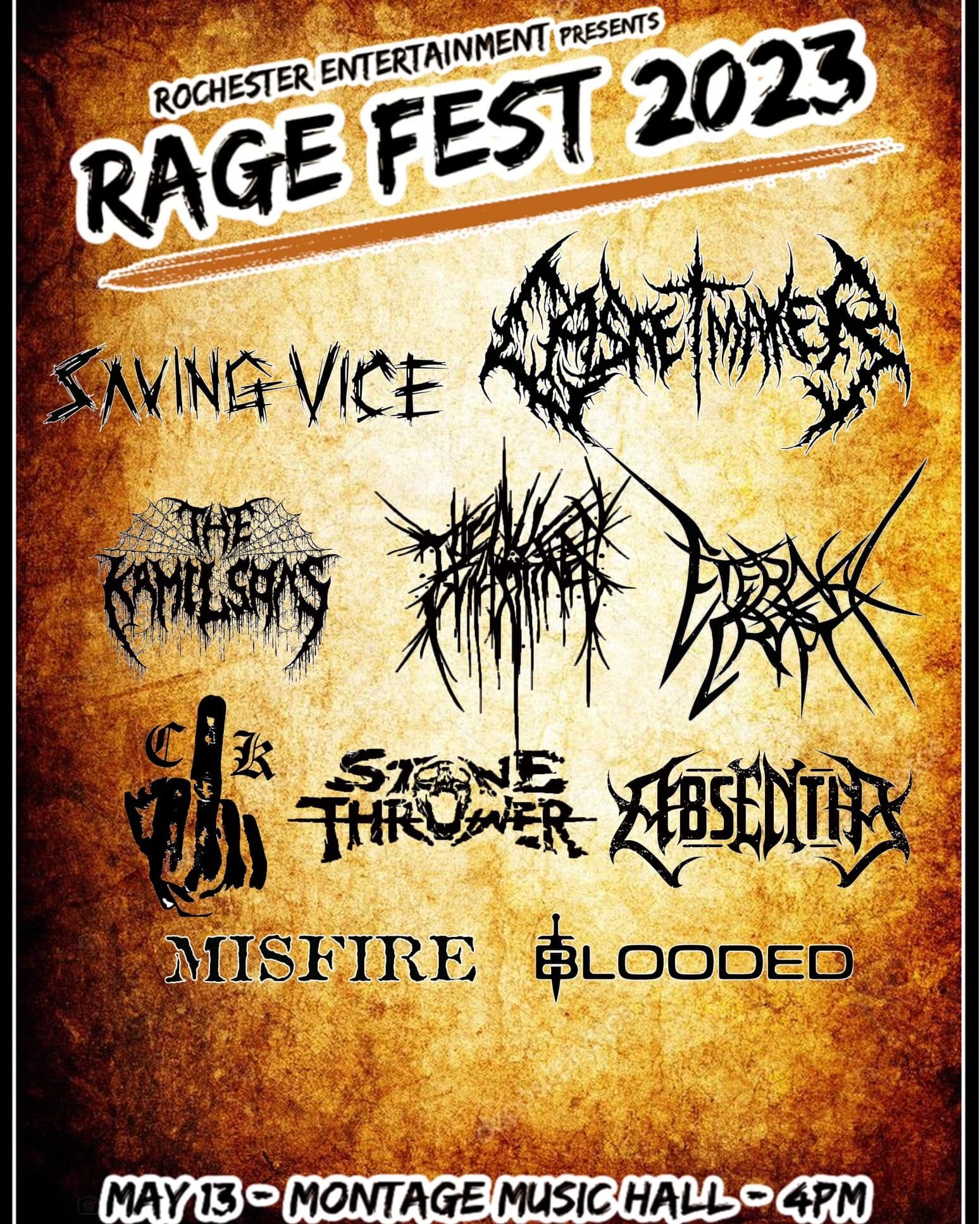 NEXT WEEK catch Eternal Crypt with so many more killer bands at The Montage Music Hall for Rage Fest 2023 - tickets are $15 so DM them while they last 😈