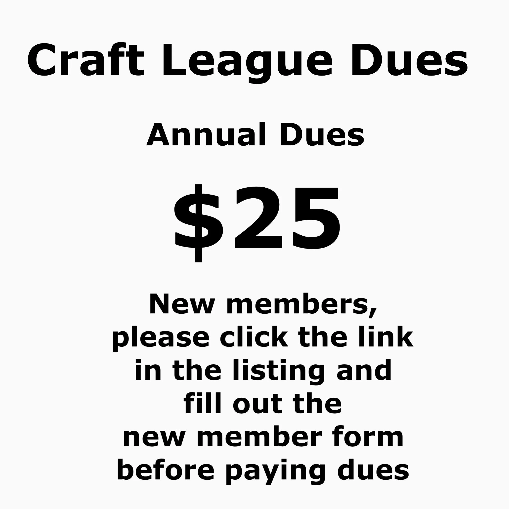 ANNUAL DUES