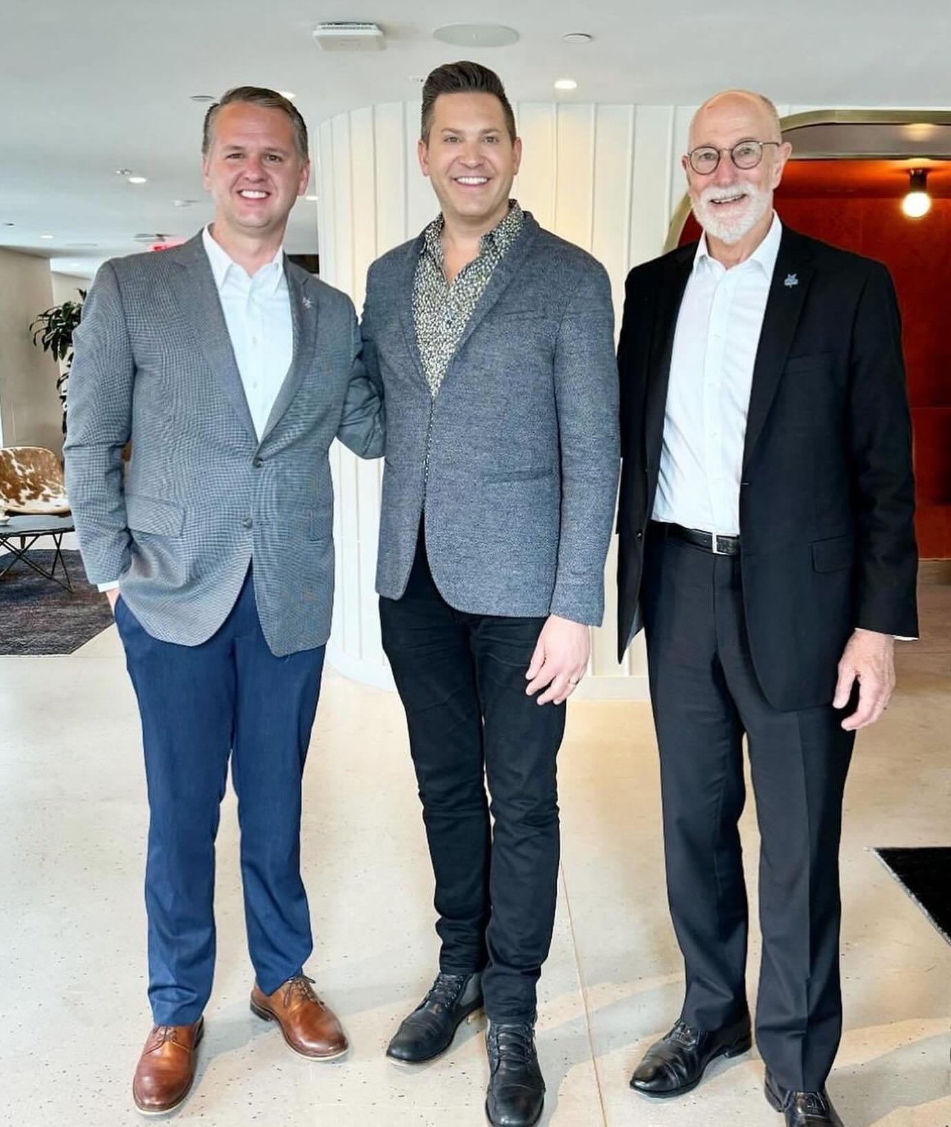 Alumni Hank Stampfl and Robert Postotnik each hosted OCU President Dr. Kenneth Evans at their workplaces in NYC this week, discussing their impressive careers and the future of OCU. Hank is the founder of Revel Rouge Events and Robert is VP of Design