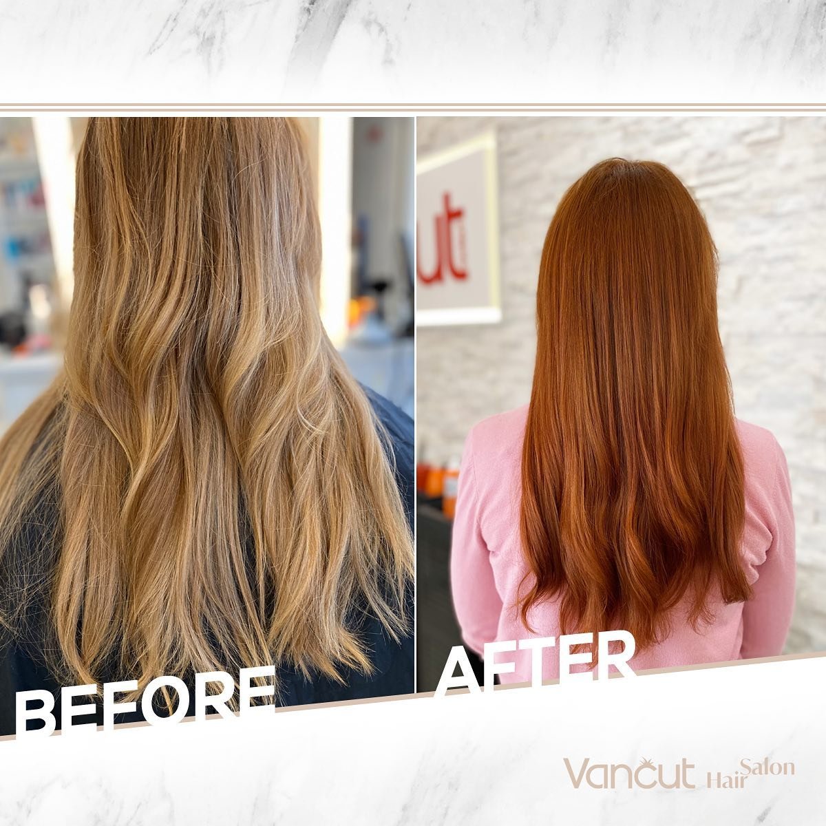 This client wanted her faded copper refreshed and we delivered! Transform your hair your way! And enjoy a complimentary premium coffee with your hair colouring services at Vancut hair salon. 🤩❤️🔝

#vanlifestyle #vanlife #vancouverhairdressers #vanc
