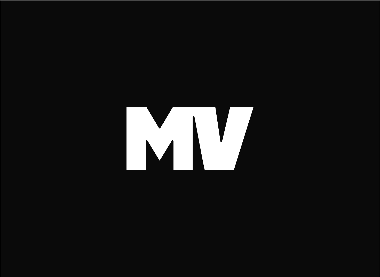 Manu Valencia comedy logo icon, personal brand identity design for stand-up comedian based in New York.