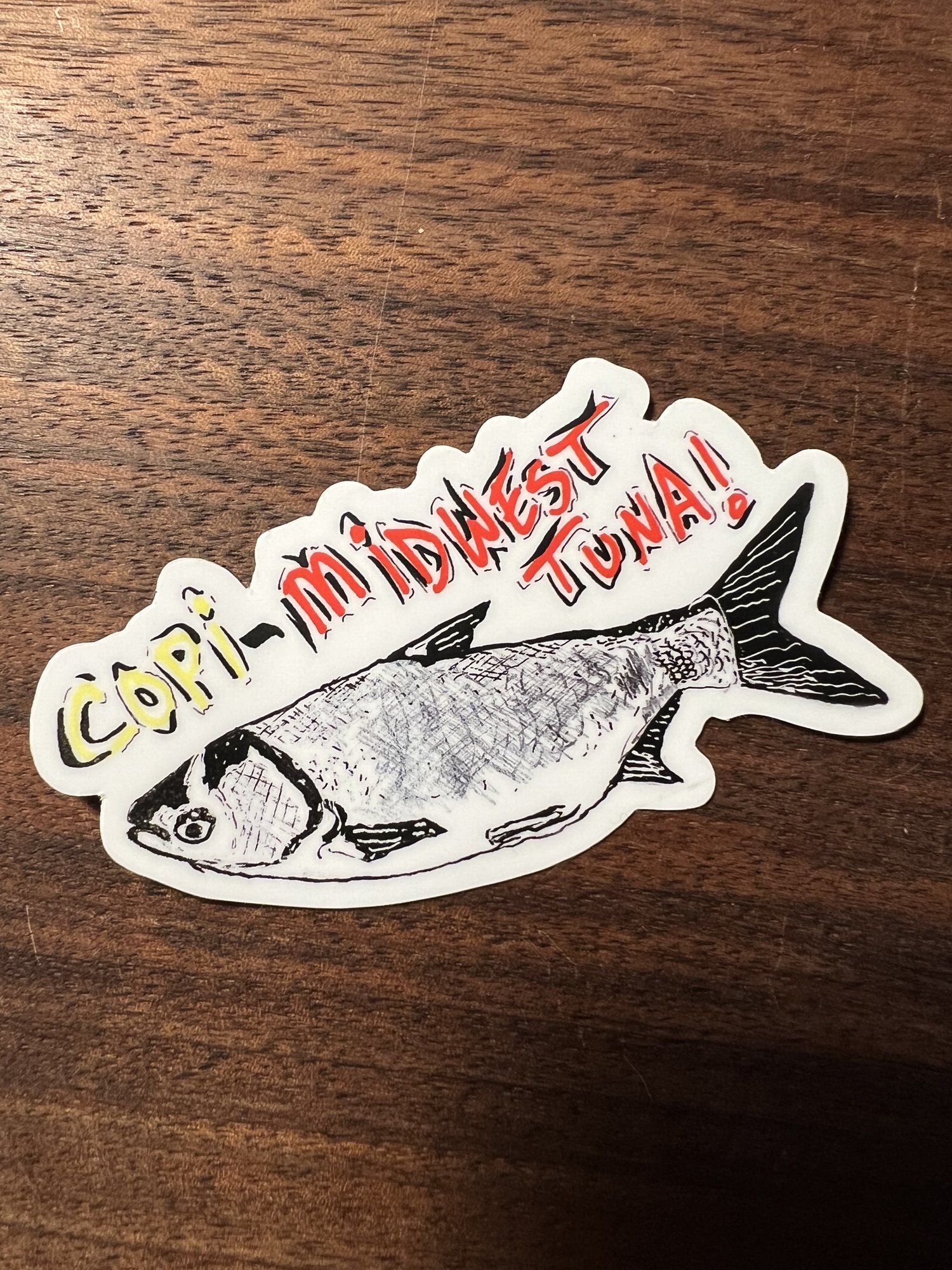 Copi- midwest tuna sticker — Tim Oseland Art