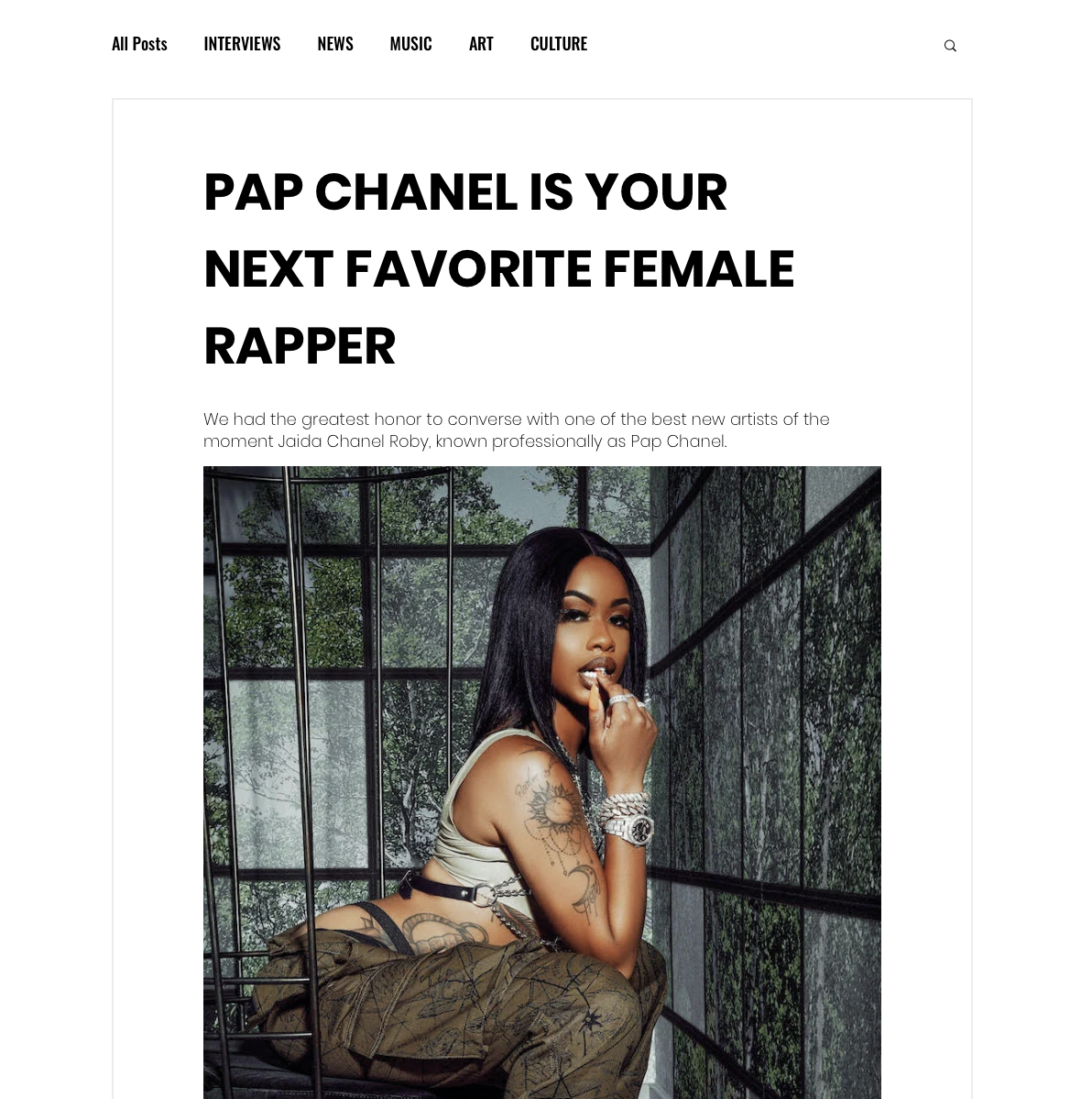 "Pap Chanel" - Rare Peace