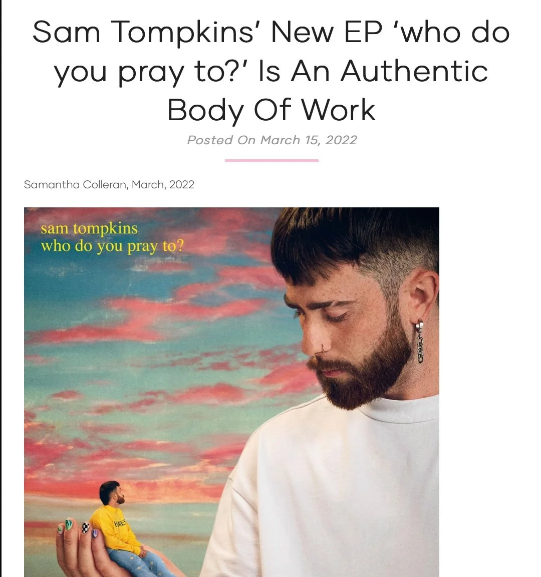 "Sam Tompkins" - Vibing On Vinyl