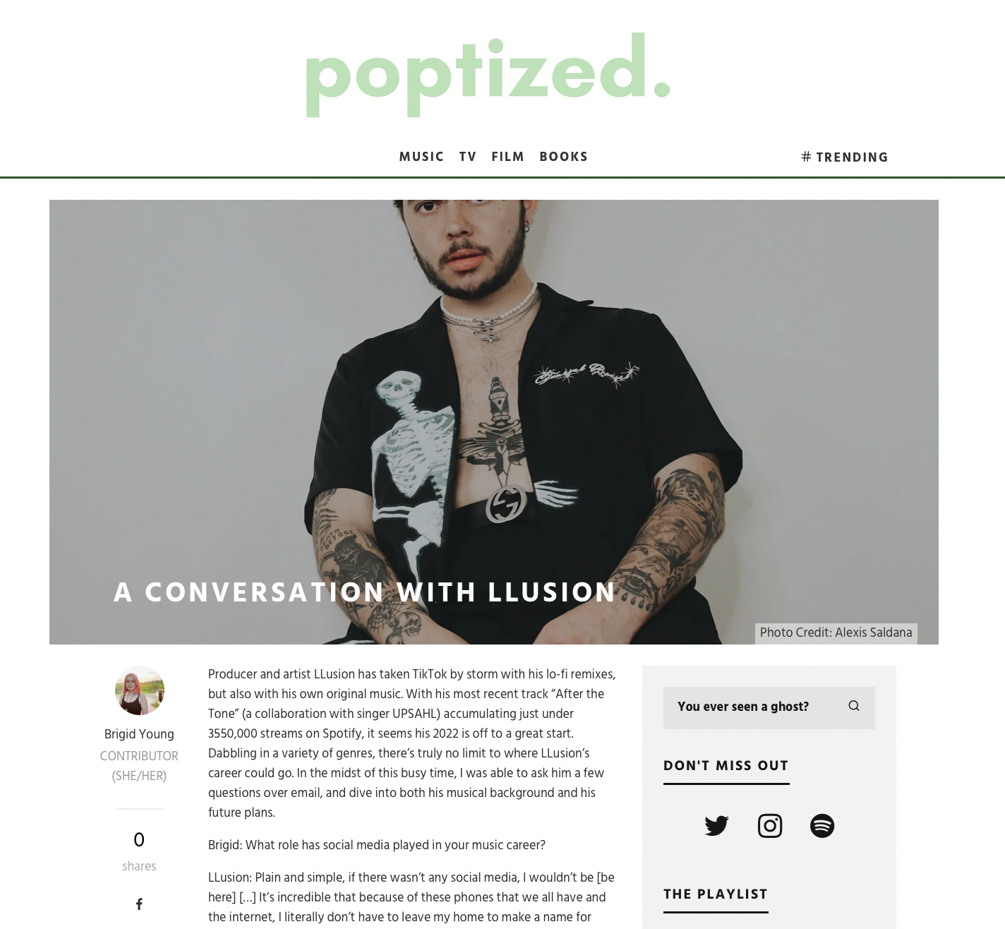 "LLusion" - Poptized Magazine