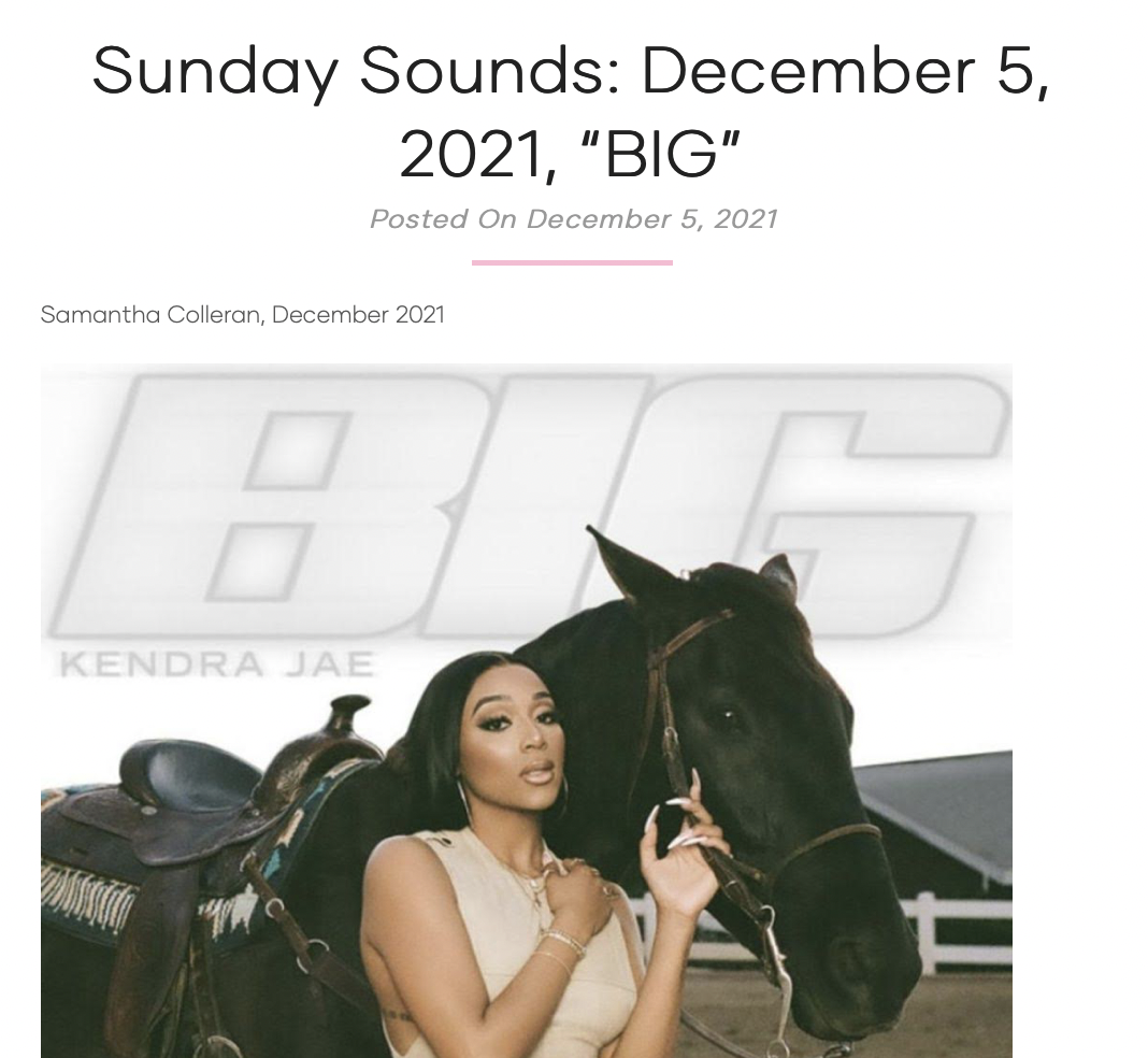 "Kendra Jae" - Vibing On Vinyl