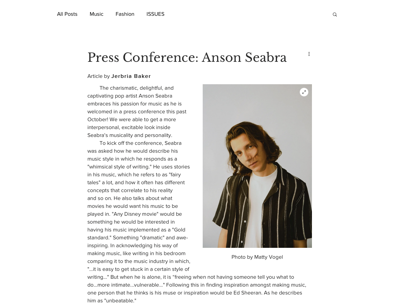 "Anson Seabra" - All or Nothing Magazine