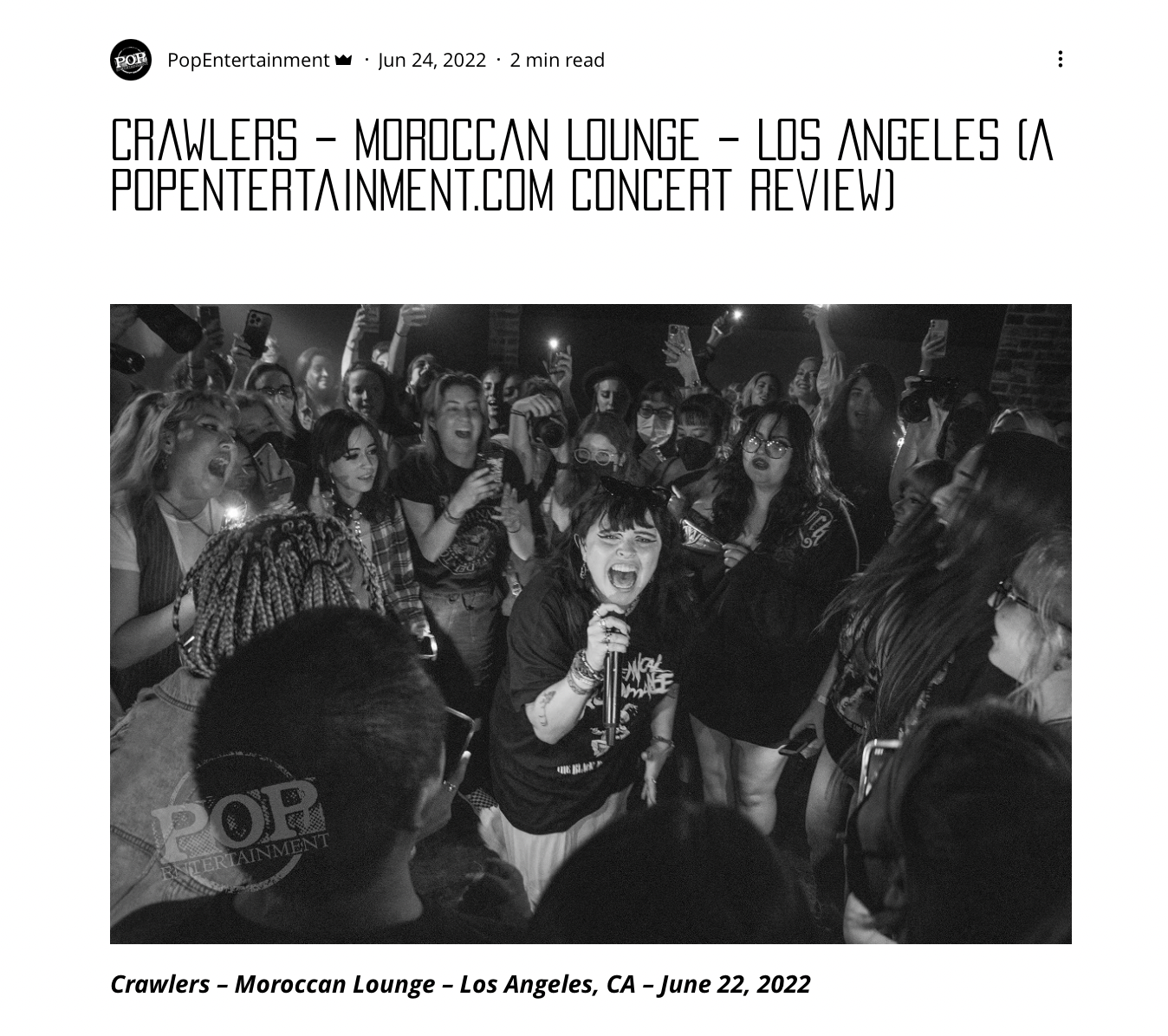 "Crawlers" - Pop Entertainment Archives