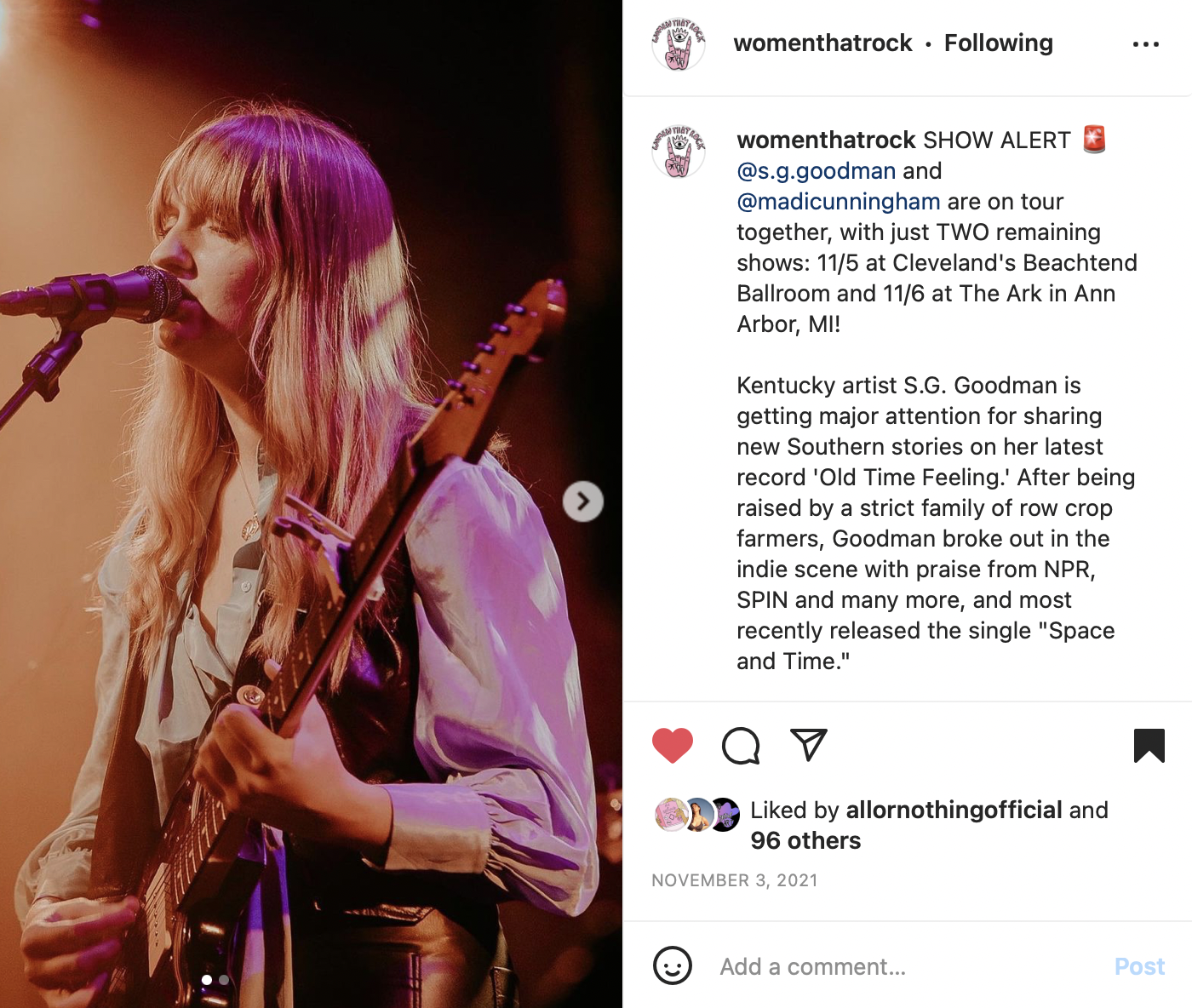 "S.G Goodman" - Women That Rock