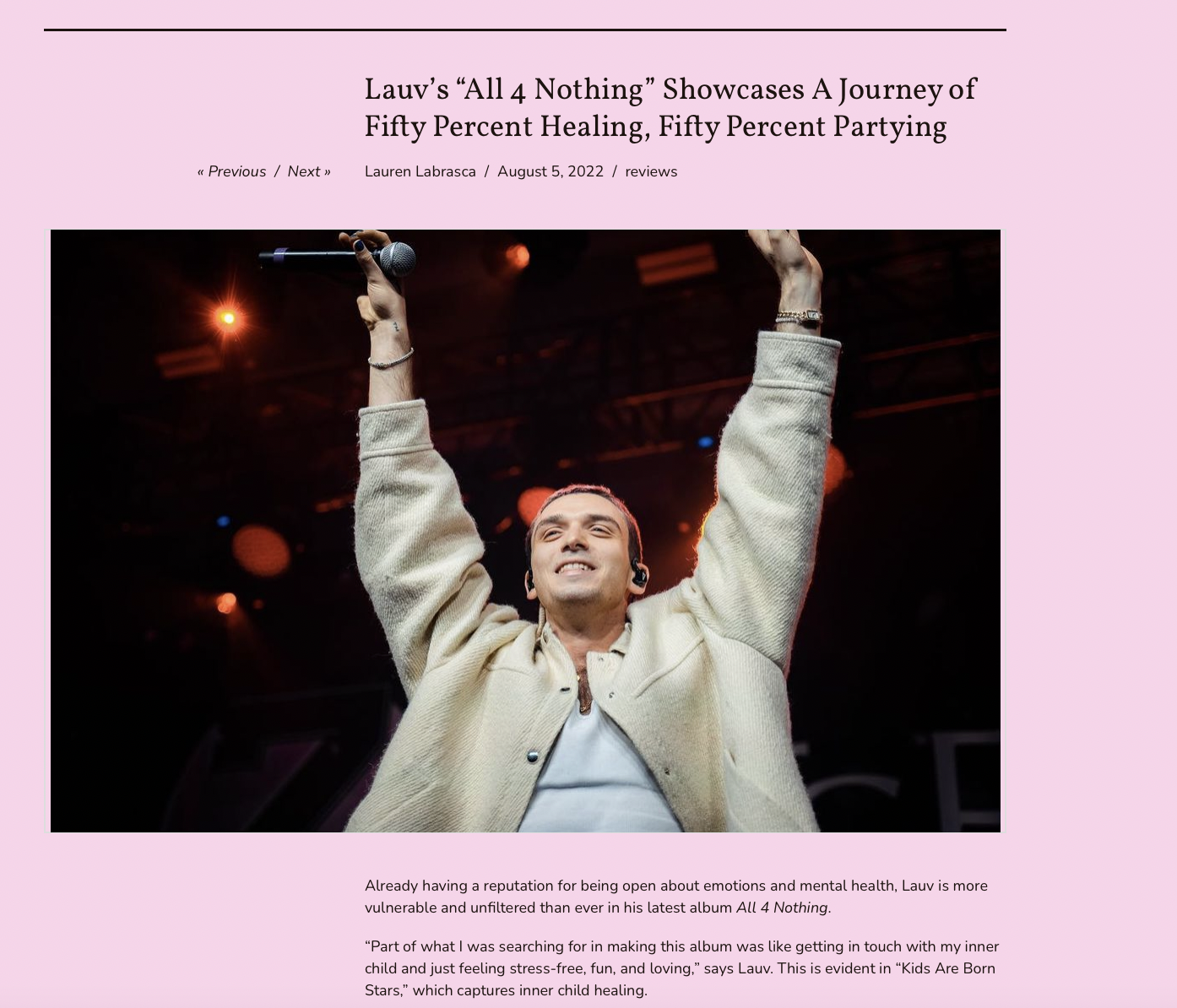"Lauv" - Ali and Alex Blogs