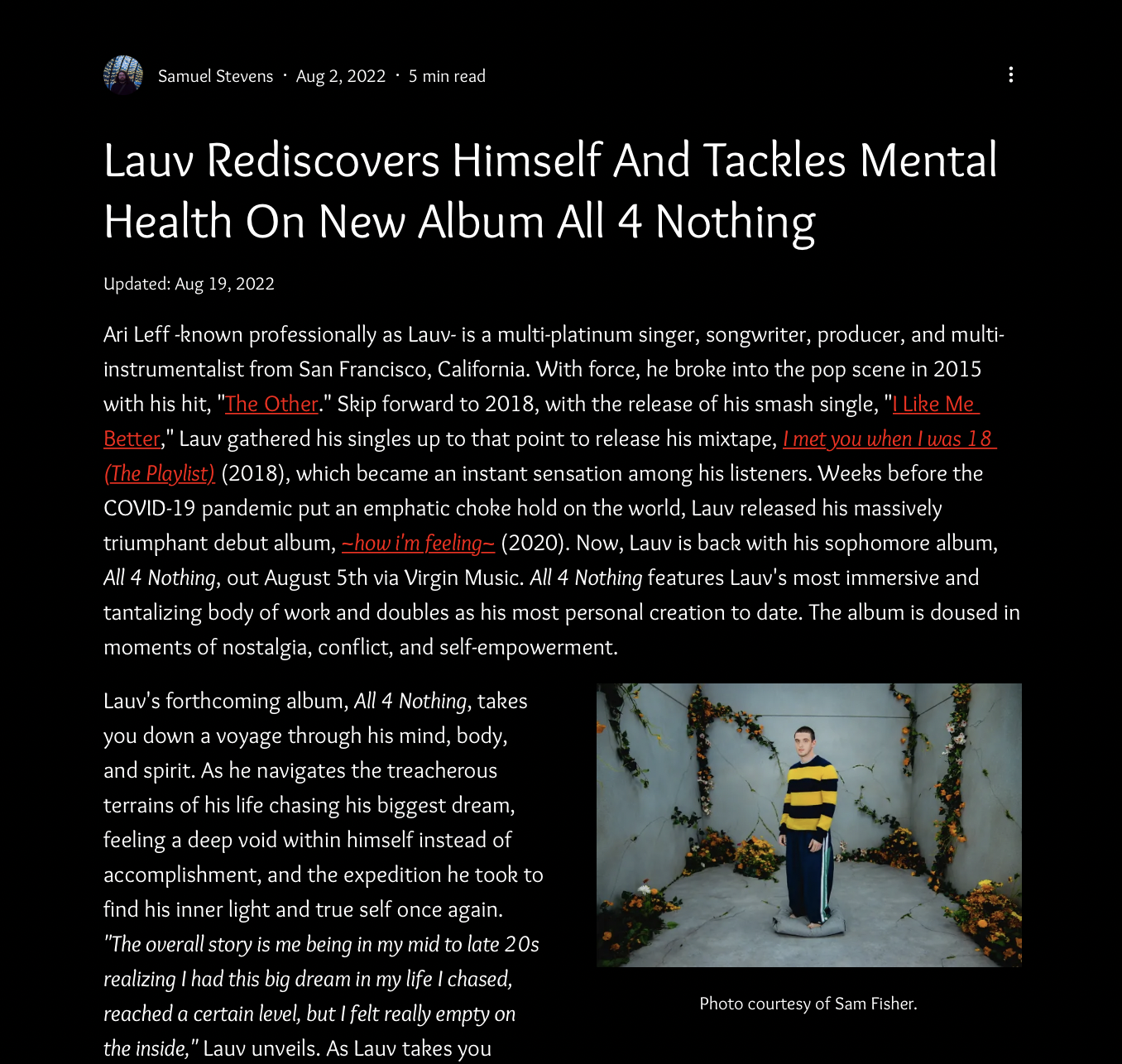 "LAUV" - Crucial Rhythm