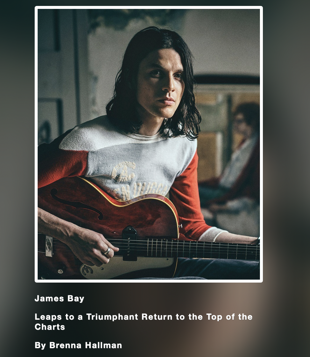 "James Bay" - Pop Entertainment Tumblr
