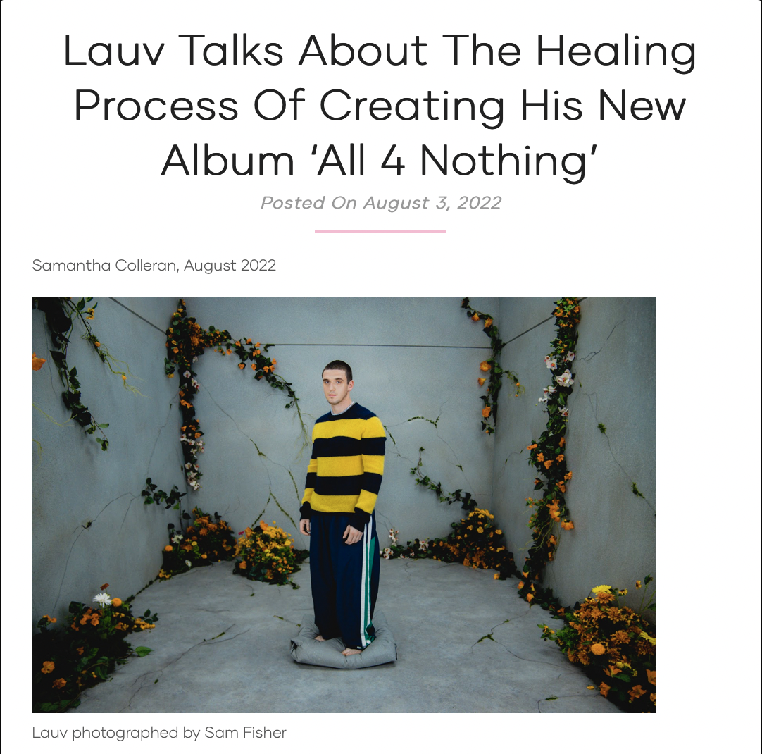 "Lauv" - Vibing On Vinyl