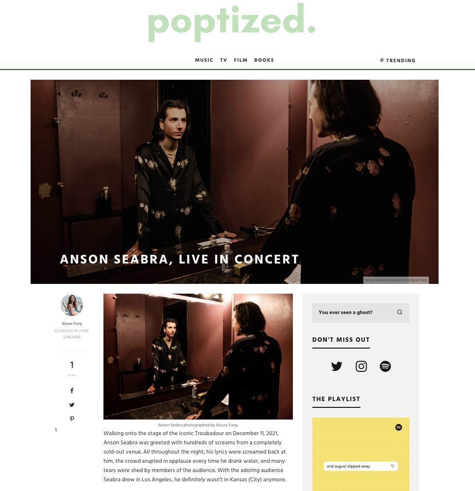 "Anson Seabra" - Poptized