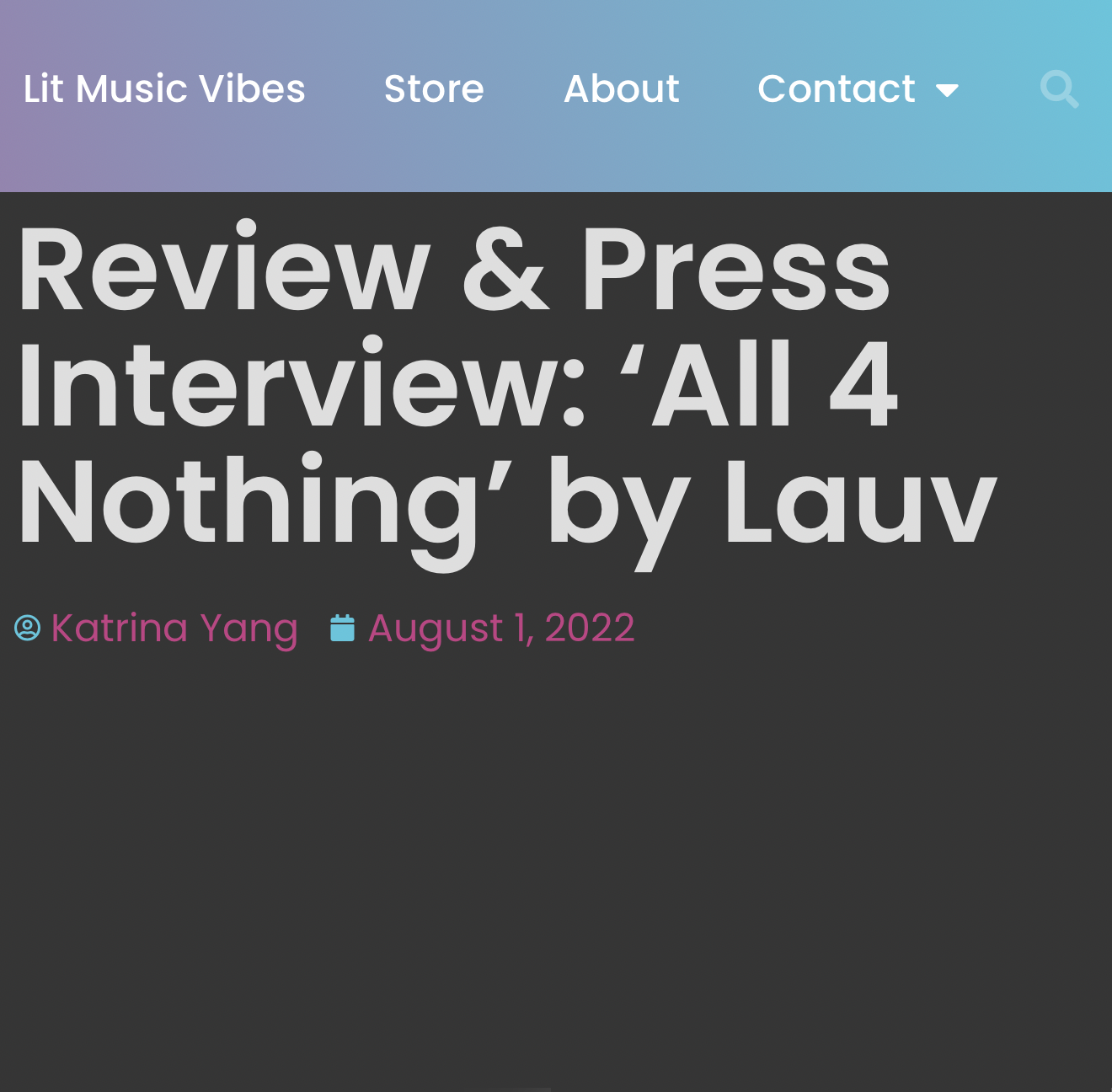 "LAUV" Rising Artists Blog