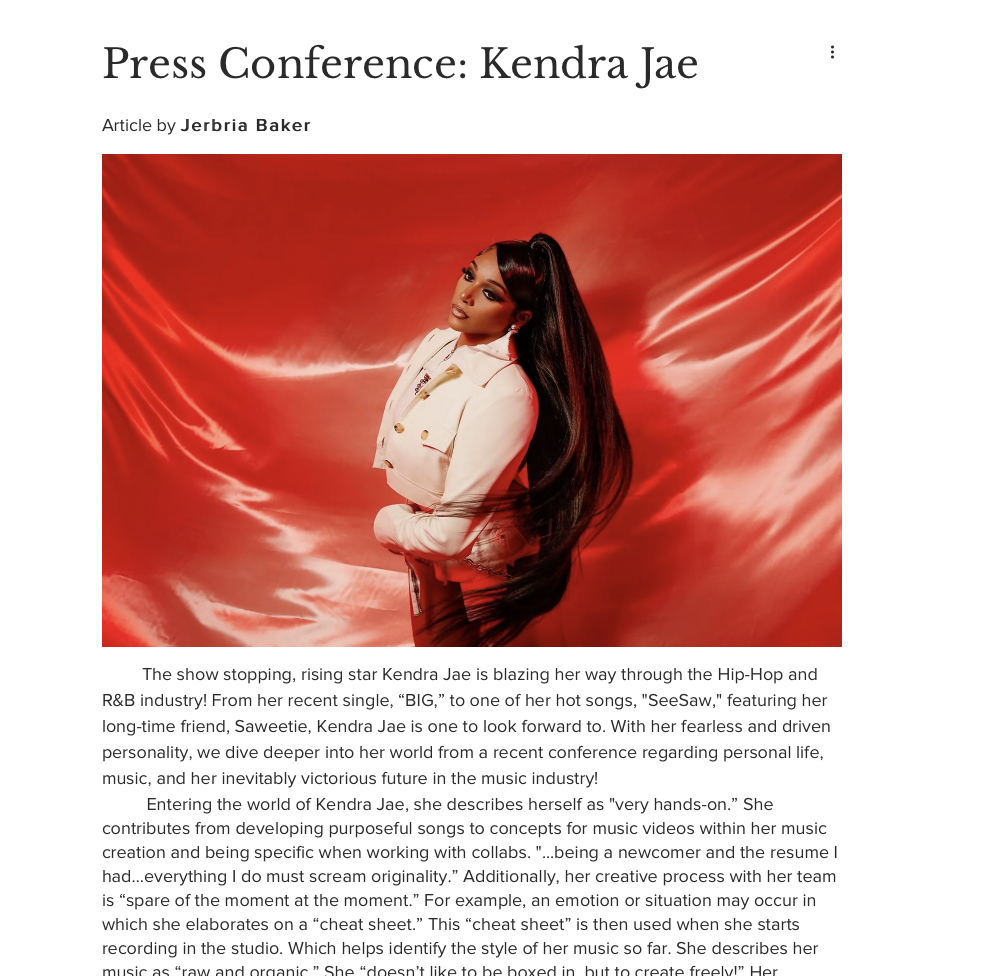 "Kendra Jae" - All or Nothing Magazine