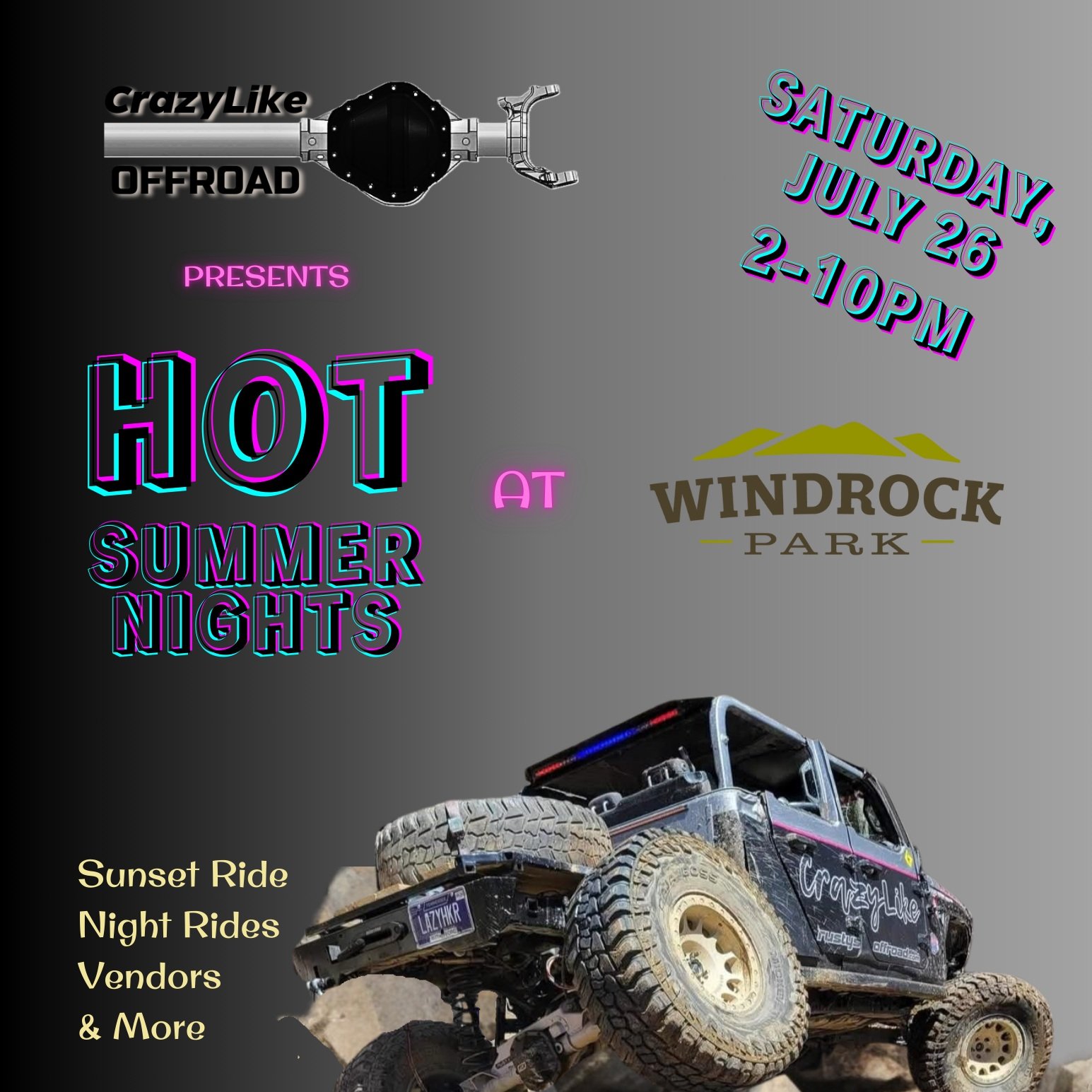 HOT SUMMER NIGHTS AT WINDROCK WITH CRAZYLIKE OFFROAD