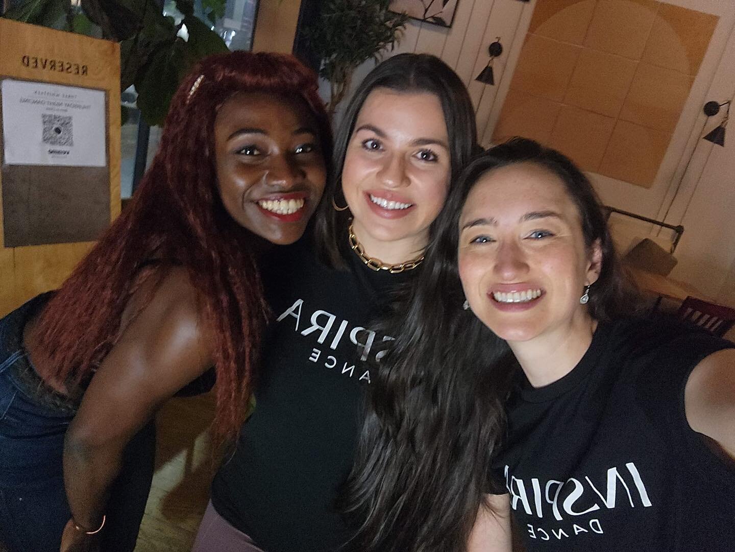 We love these ladies who are always helping to make dance spaces for our community! They are the reason we are able to put on these events! 💙

Did you know you can purchase your own Inspira shirt? All proceeds go towards our student programming! Jus