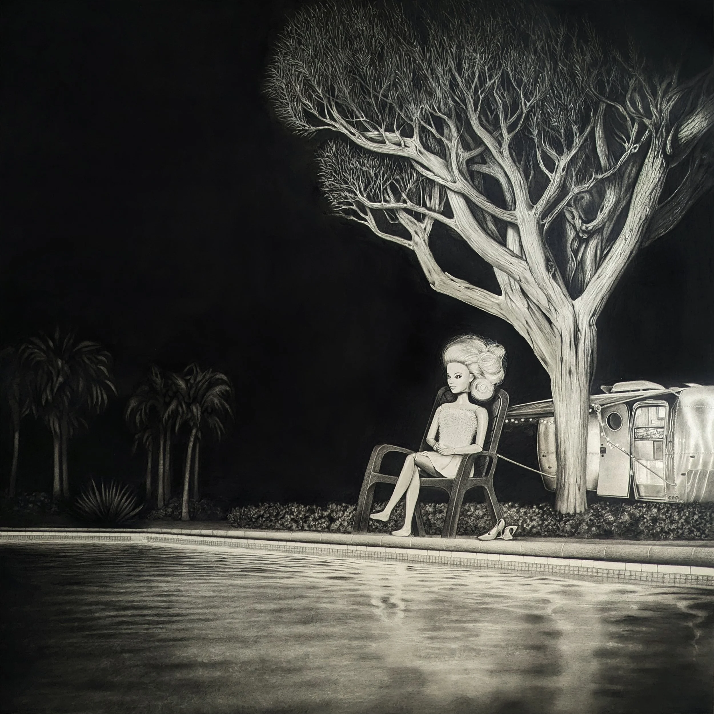 the deep end - 44 x 44 in