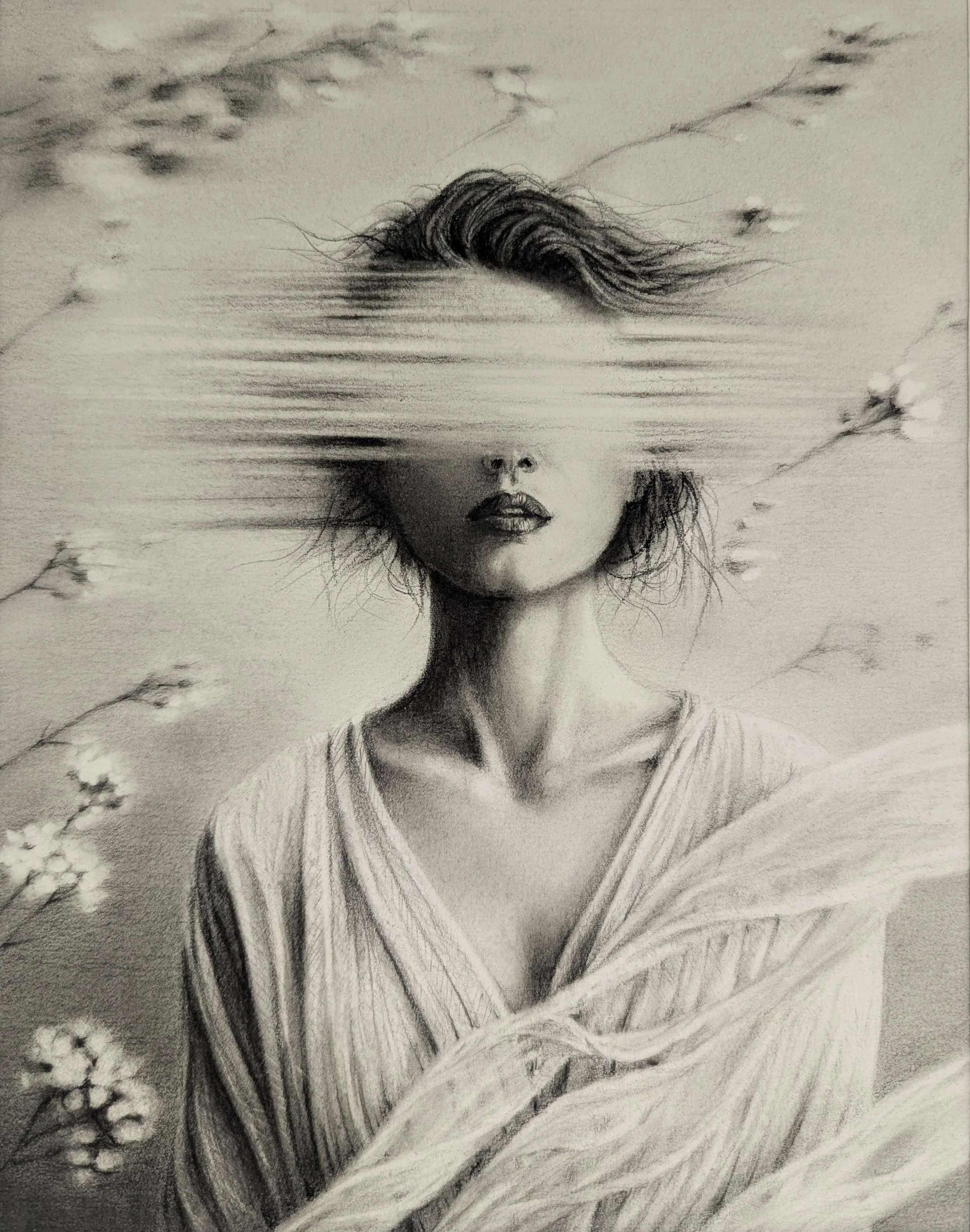 just a memory  -  8 in x 10 in pencil on paper