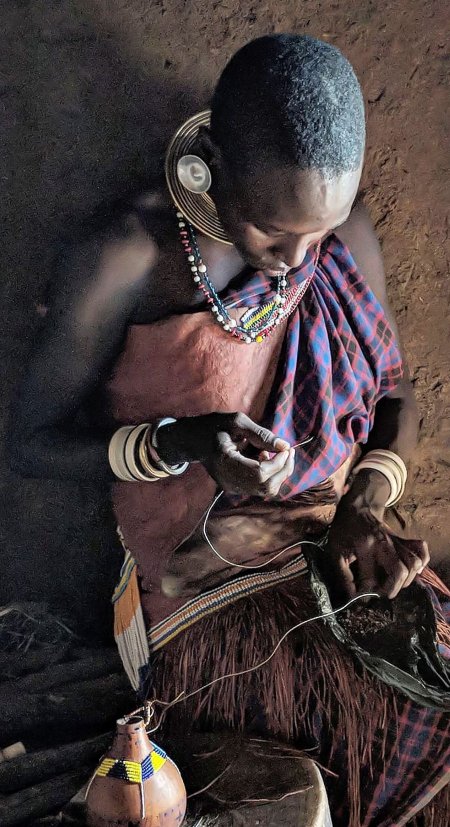 Datoga Beader...
In the Lake Eyasi region of Tanzania, we met the members of the Datoga Tribe. The women of this tribe are talented artists, generating most of the tribal income through their beautifully detailed beadwork.