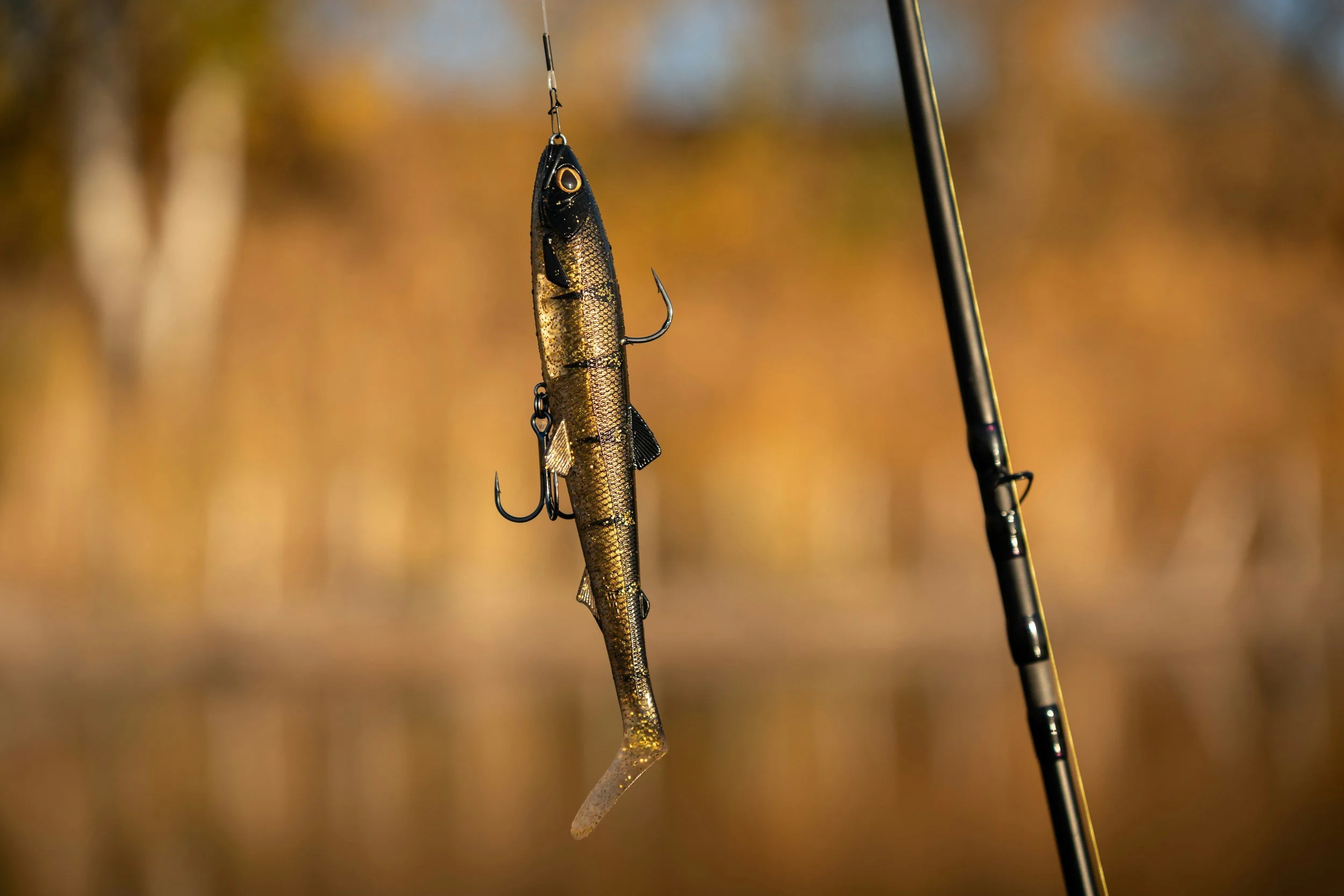 A fishing lure up close