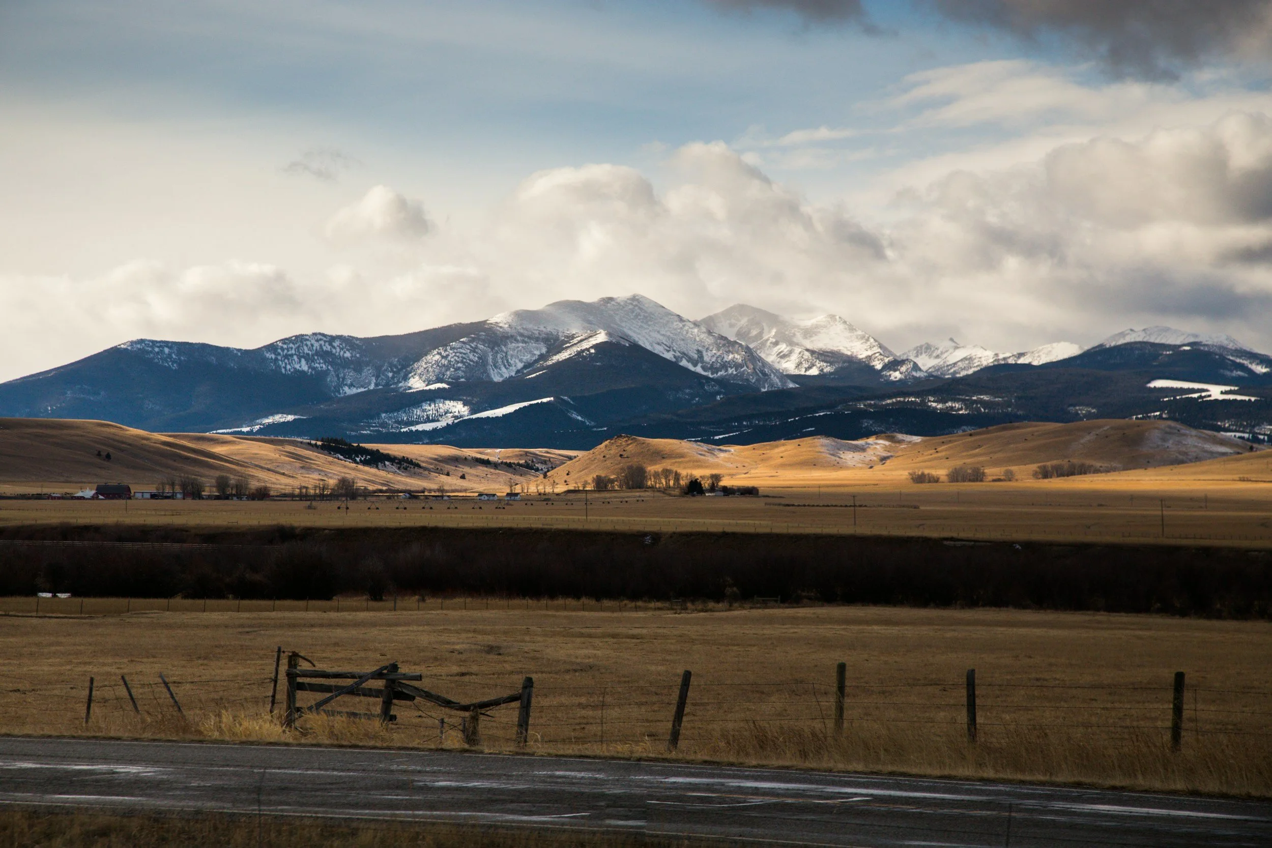 A view of the mountains in Montana