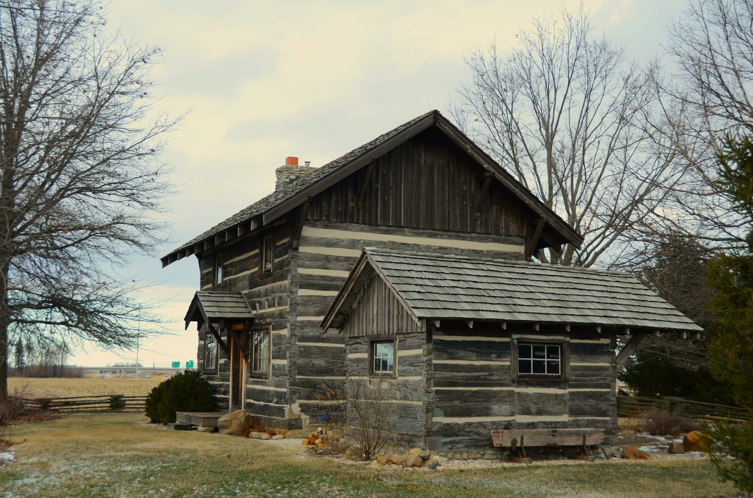 A small house in a rural area