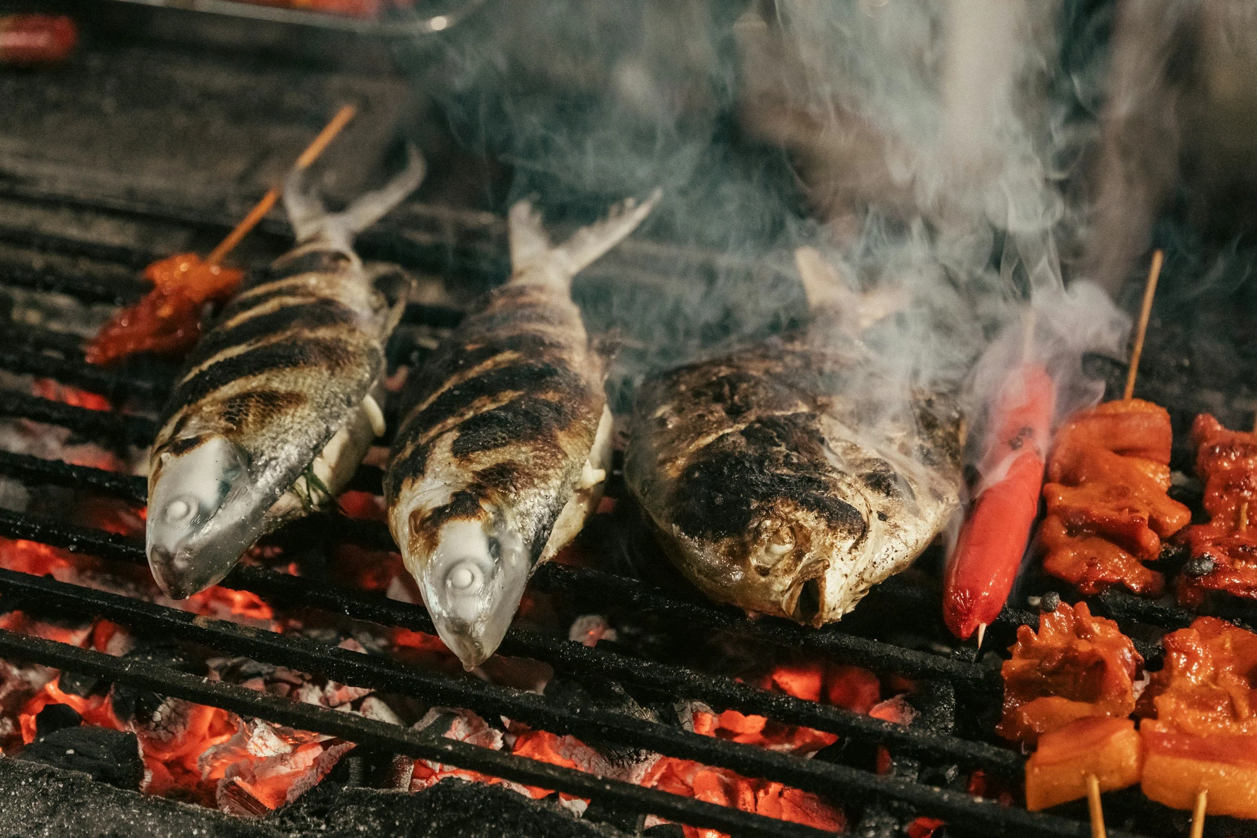 Fish on the grill