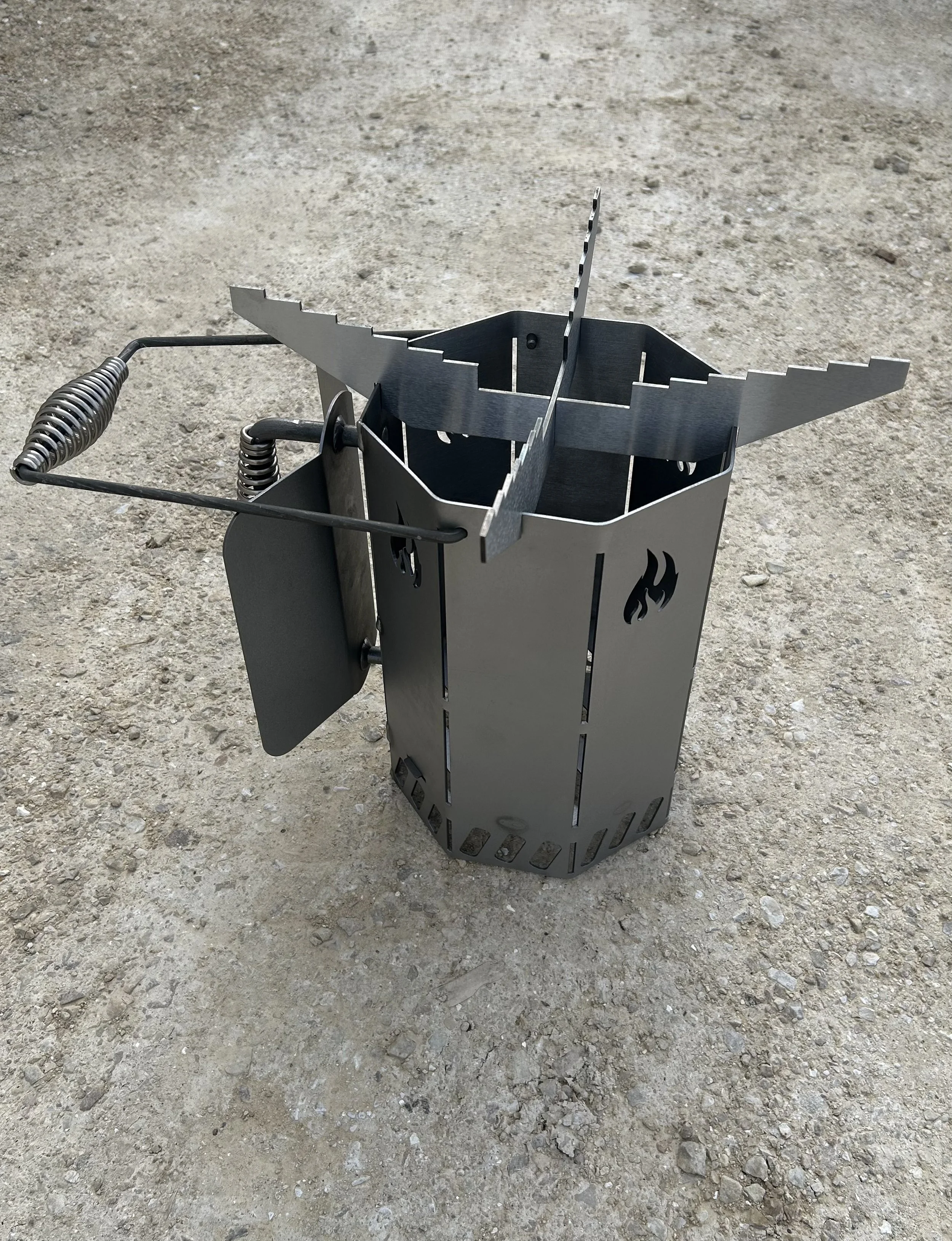 Charcoal Chimney Cross Top Pieces