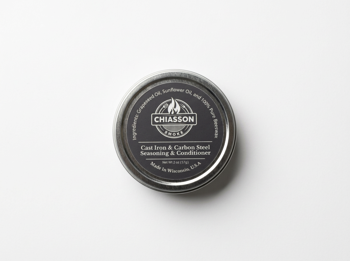 Chiasson Smoke- Cast Iron and Carbon Steel Conditioner/Seasoner