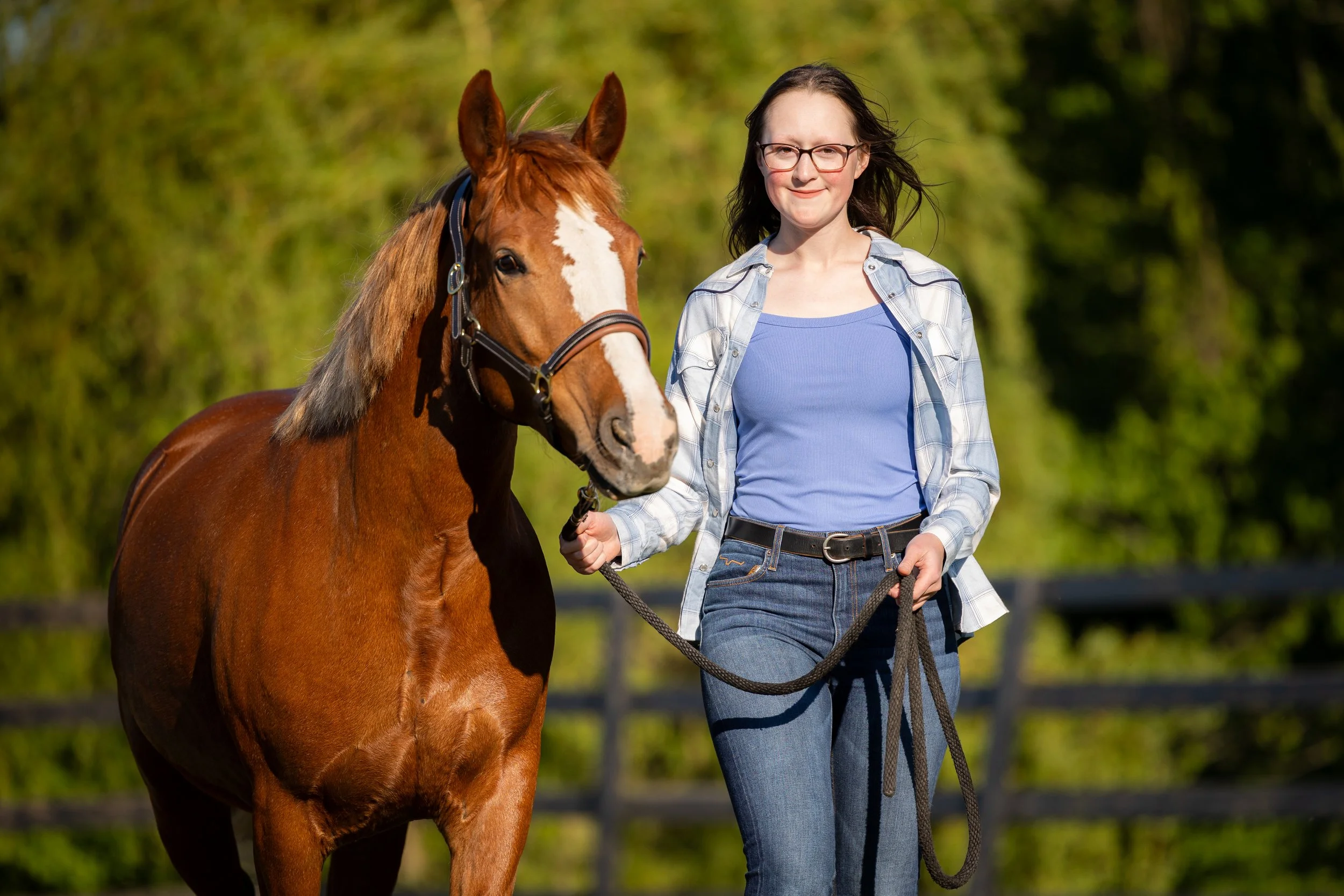 Photo of a Rider walking her horse