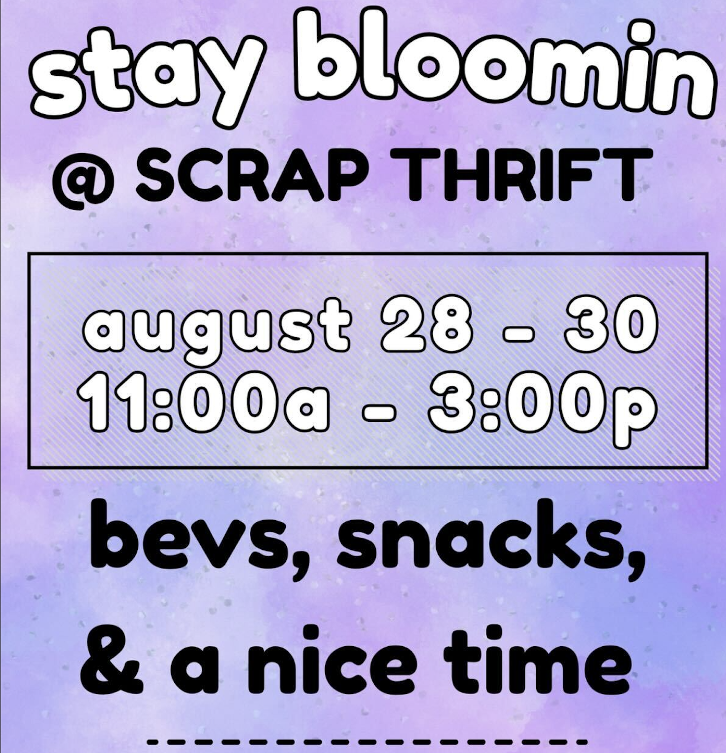 Stay Bloomin Pop-up @ Scrap Thrift
