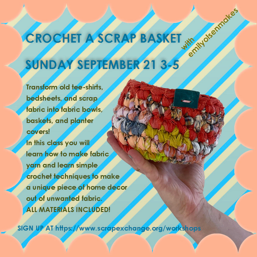 Crochet Scrap Basket