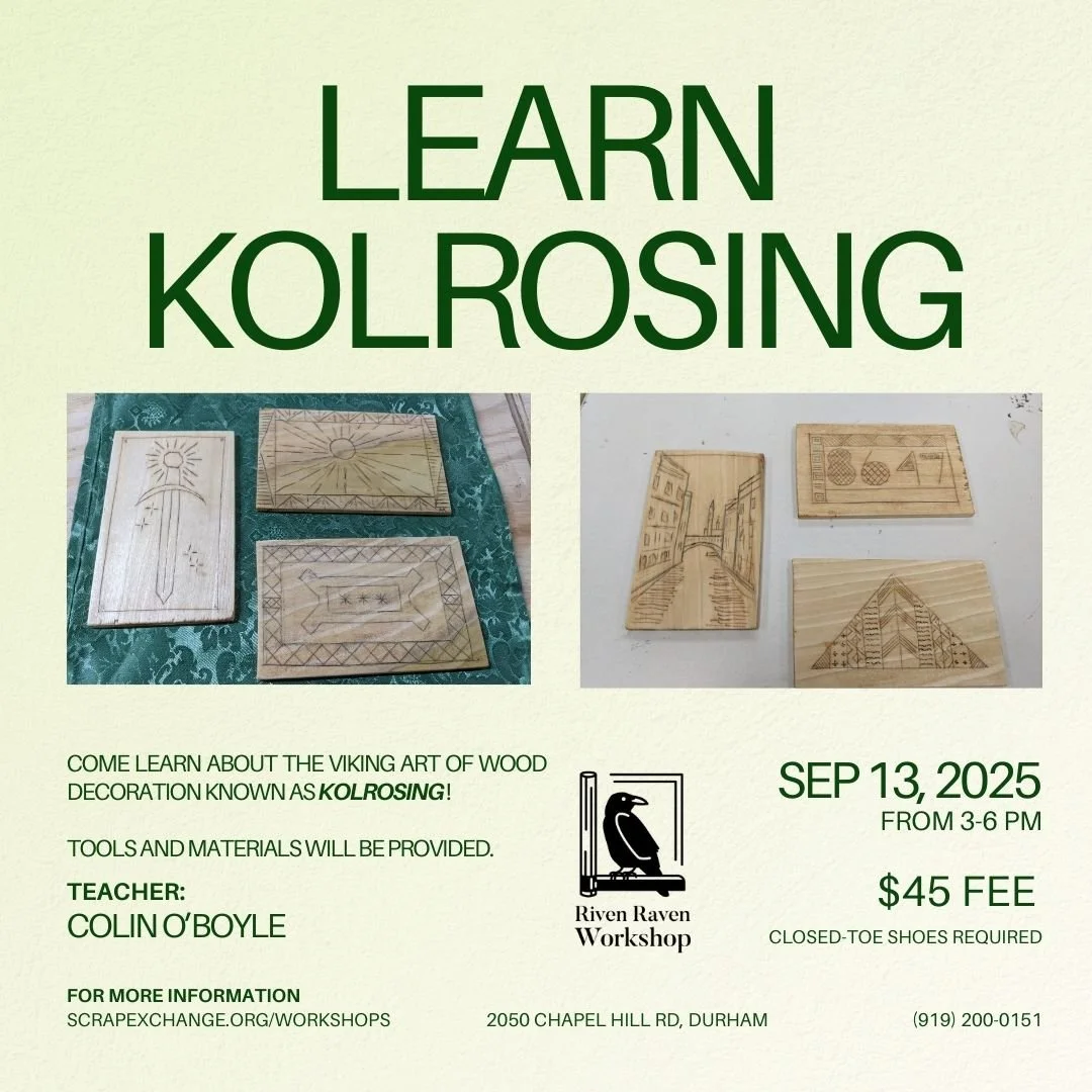 Come Learn Kolrosing! (i.e. Wood Tattooing)